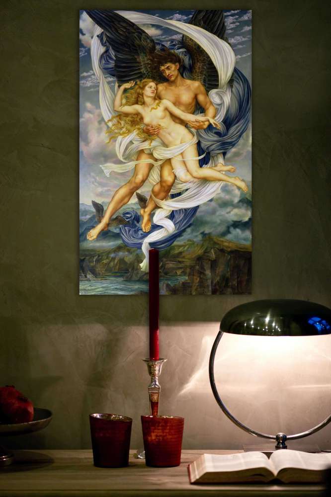 Reprodukcija „Borėjas ir Oreitija“, Evelyn De Morgan