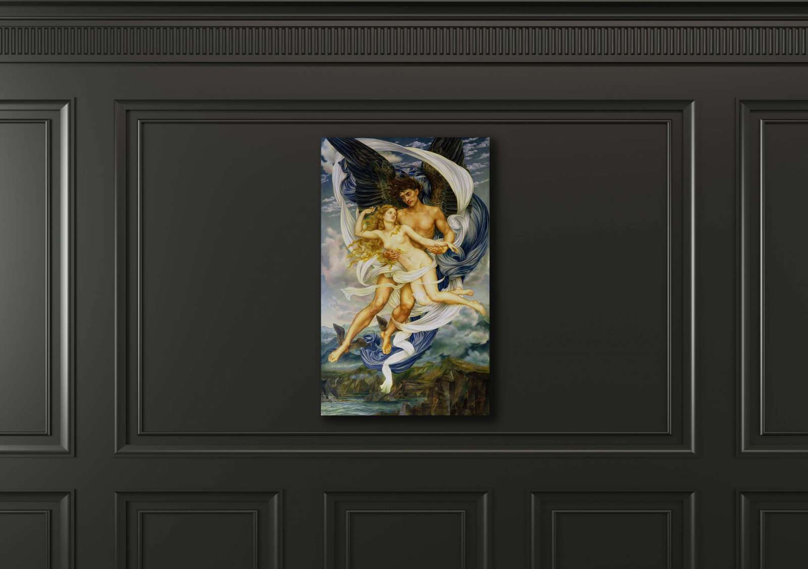 Reprodukcija „Borėjas ir Oreitija“, Evelyn De Morgan