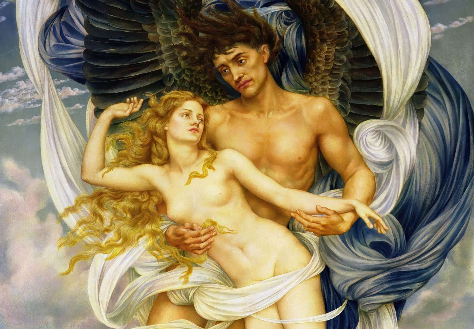 Reprodukcija „Borėjas ir Oreitija“, Evelyn De Morgan