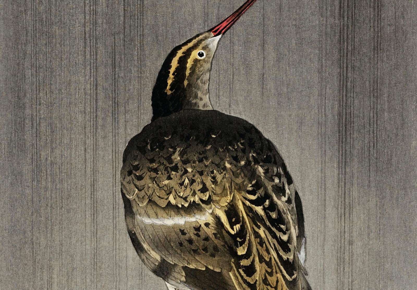 Reprodukcija „Perkūno oželis lietuje“, Ohara Koson
