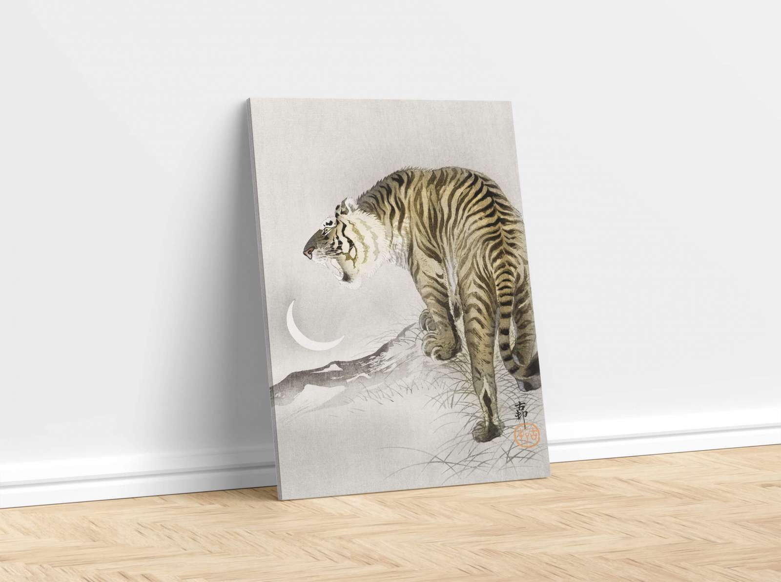 Reprodukcija „Riaumojantis tigras“, Ohara Koson