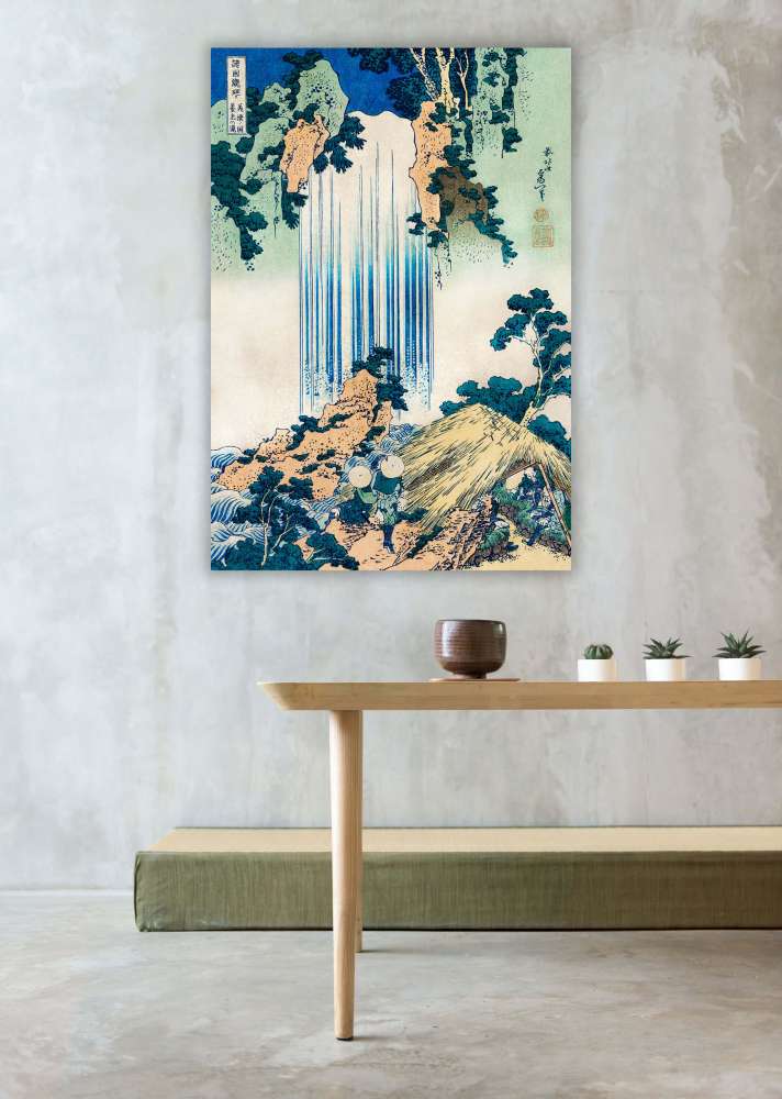 Reprodukcija „Yoro krioklys Mino provincijoje“, Katsushika Hokusai