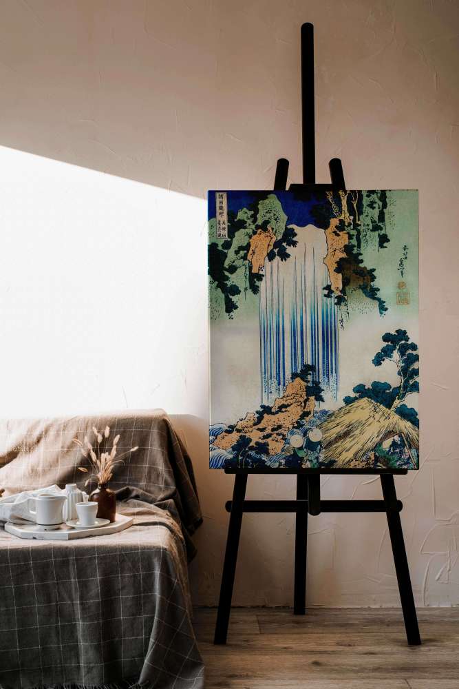 Reprodukcija „Yoro krioklys Mino provincijoje“, Katsushika Hokusai