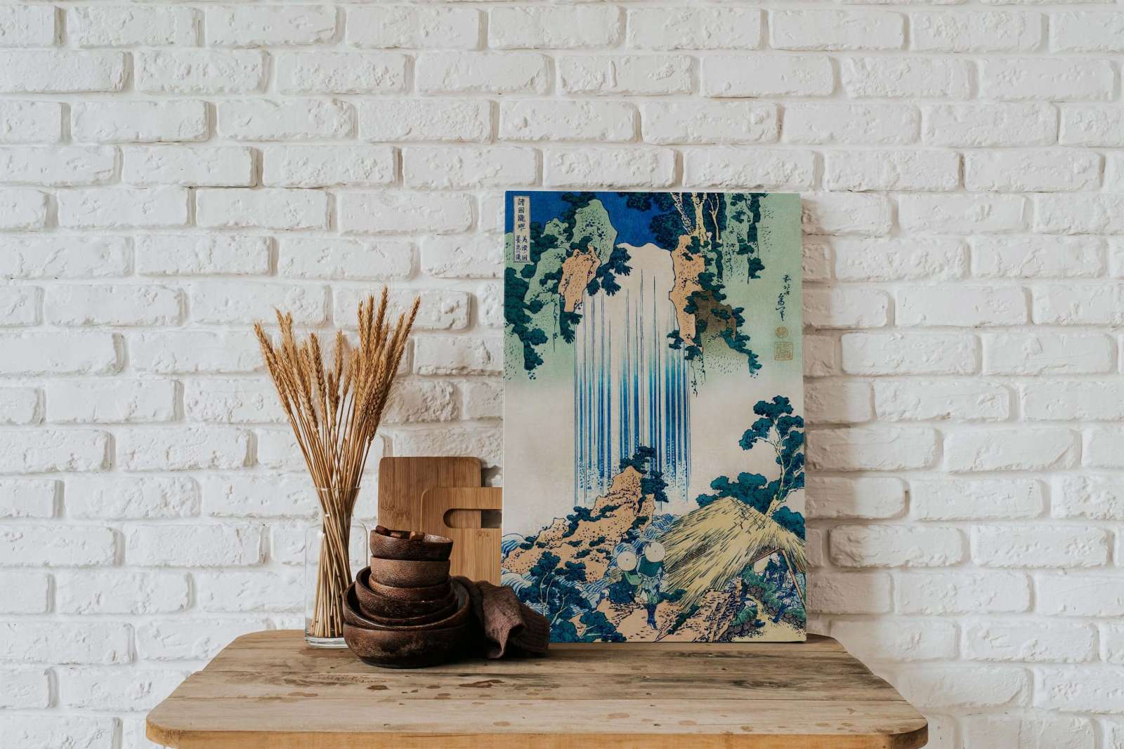 Reprodukcija „Yoro krioklys Mino provincijoje“, Katsushika Hokusai
