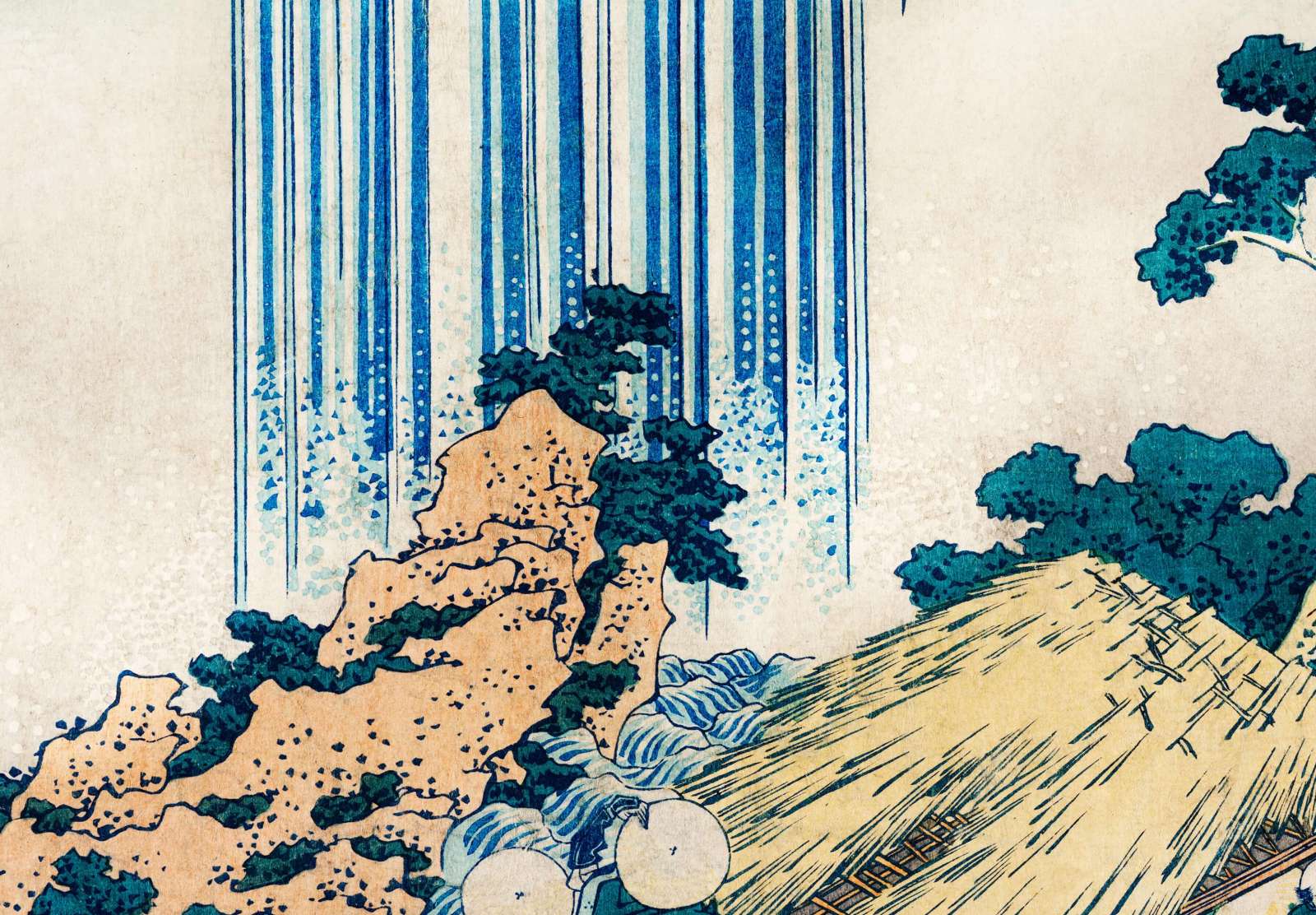 Reprodukcija „Yoro krioklys Mino provincijoje“, Katsushika Hokusai