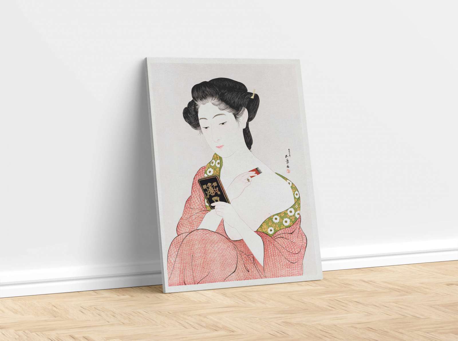 Reprodukcija „Besipudruojanti moteris“, Goyō Hashiguchi
