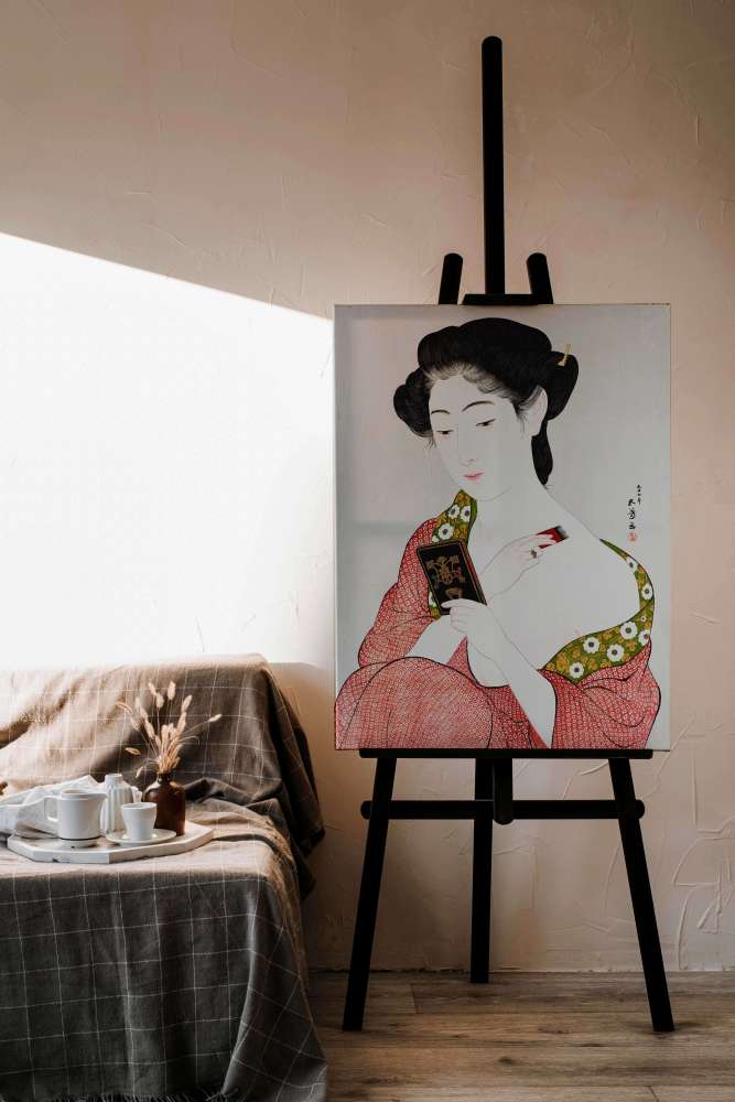 Reprodukcija „Besipudruojanti moteris“, Goyō Hashiguchi