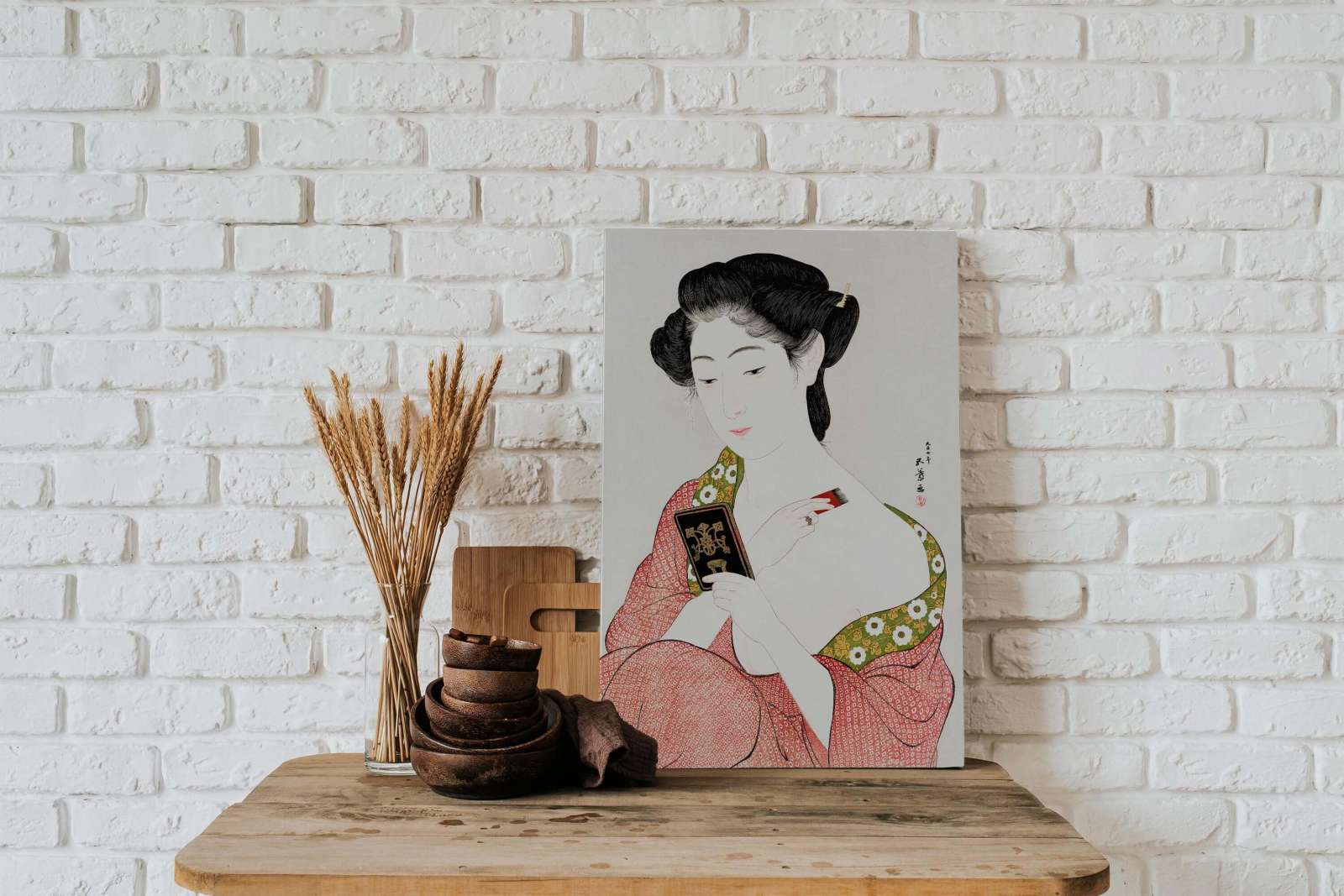 Reprodukcija „Besipudruojanti moteris“, Goyō Hashiguchi