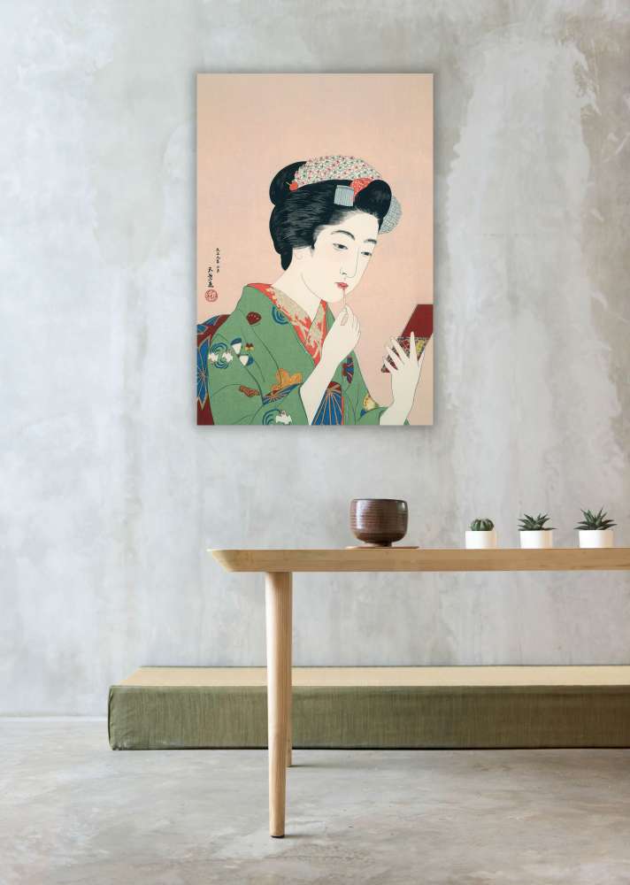 Reprodukcija „Besidažanti moteris“, Goyō Hashiguchi