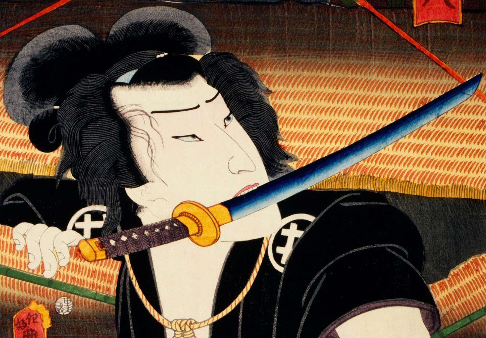 Reprodukcija „Aktoriaus portretas“, Toyohara Kunichika