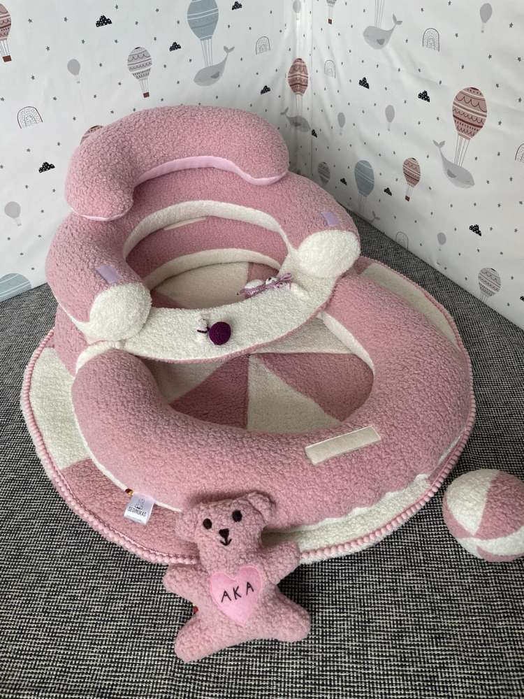 SĖDINUKAS Transformeris su apvaliu kilimėliu ,,Teddy ledinukas,,