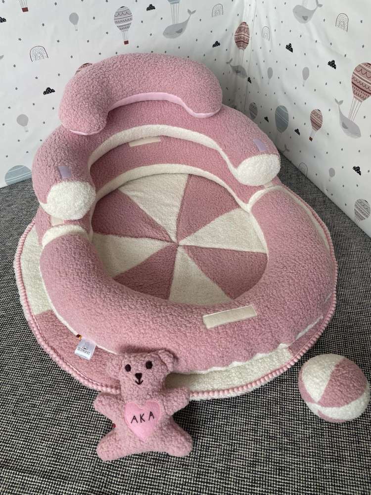 SĖDINUKAS Transformeris su apvaliu kilimėliu ,,Teddy ledinukas,,