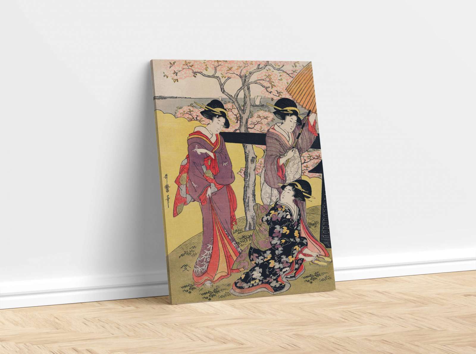 Reprodukcija „Gotenyama no Hanami Hidari“, Utamaro Kitagawa