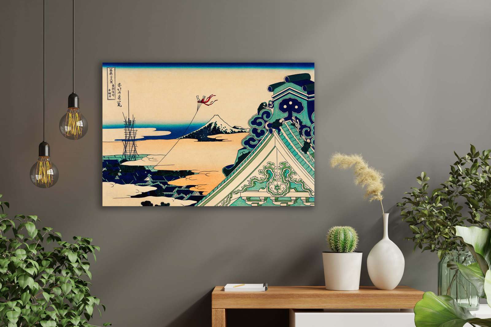 Reprodukcija „Toto Asakusa Honganji“, Katsushika Hokusai