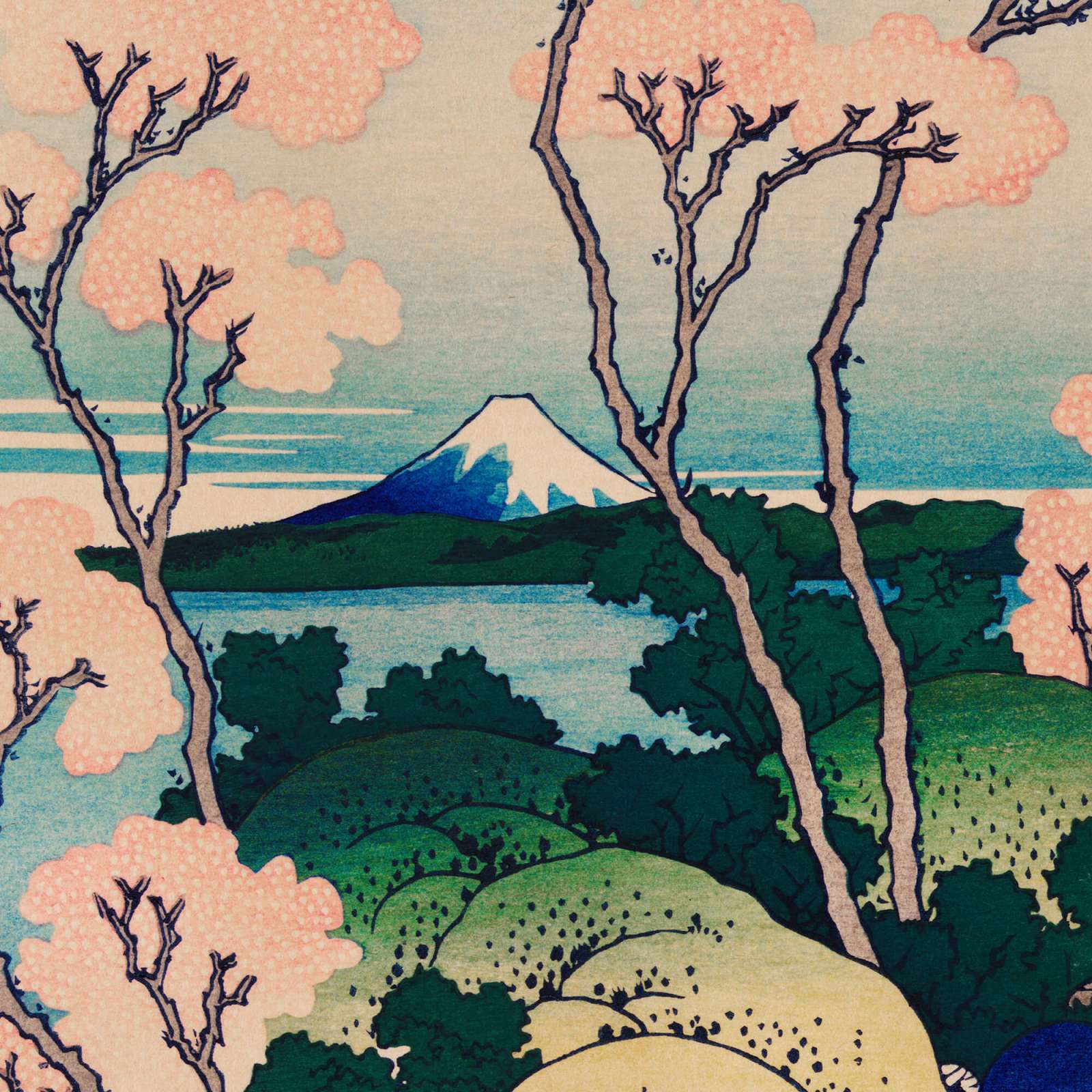 Reprodukcija „Goten-Yama kalva“, Katsushika Hokusai