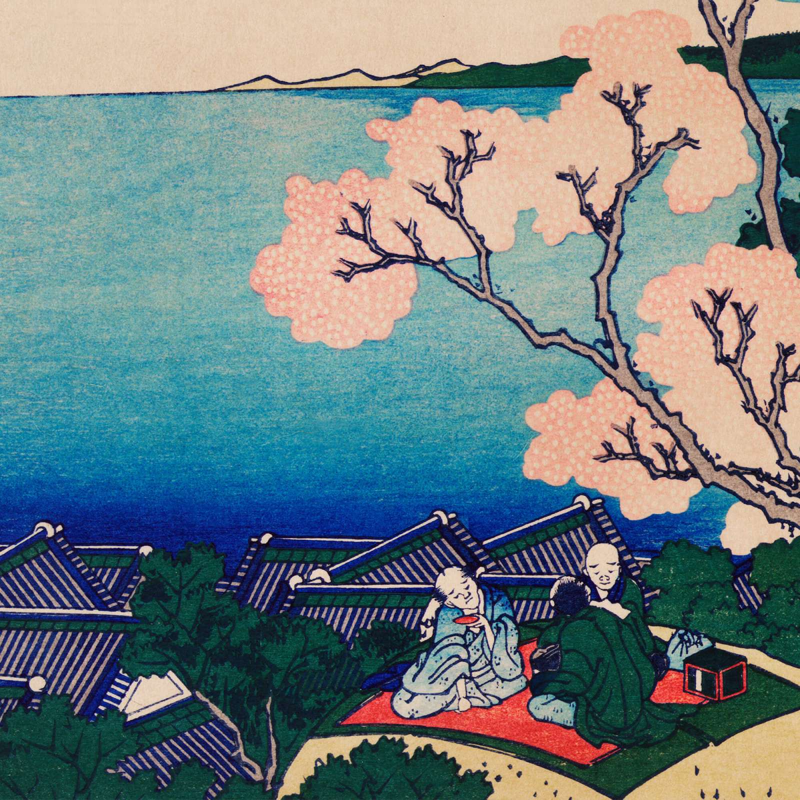 Reprodukcija „Goten-Yama kalva“, Katsushika Hokusai