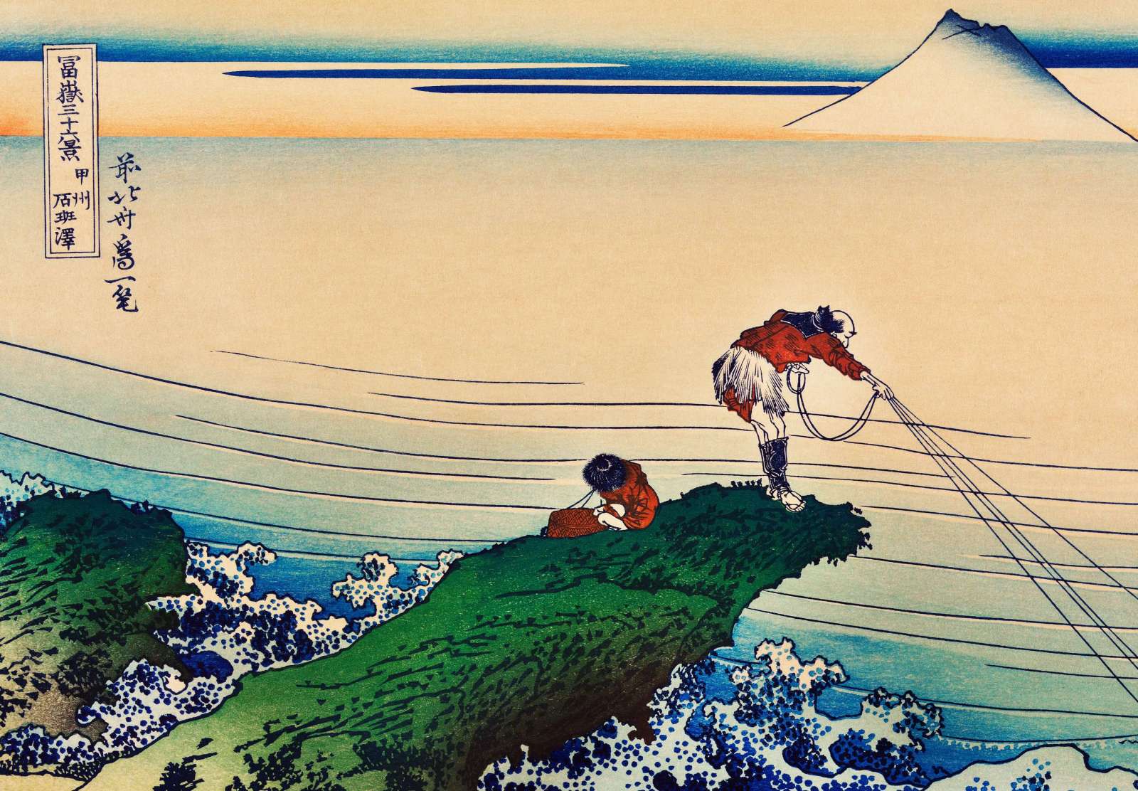 Reprodukcija „Koshu Kajikazawa“, Katsushika Hokusai