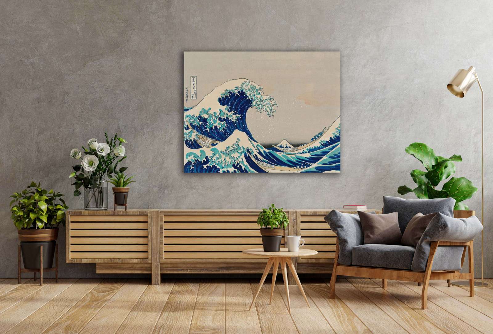 Reprodukcija „Didžioji Kanagavos banga“, Katsushika Hokusai