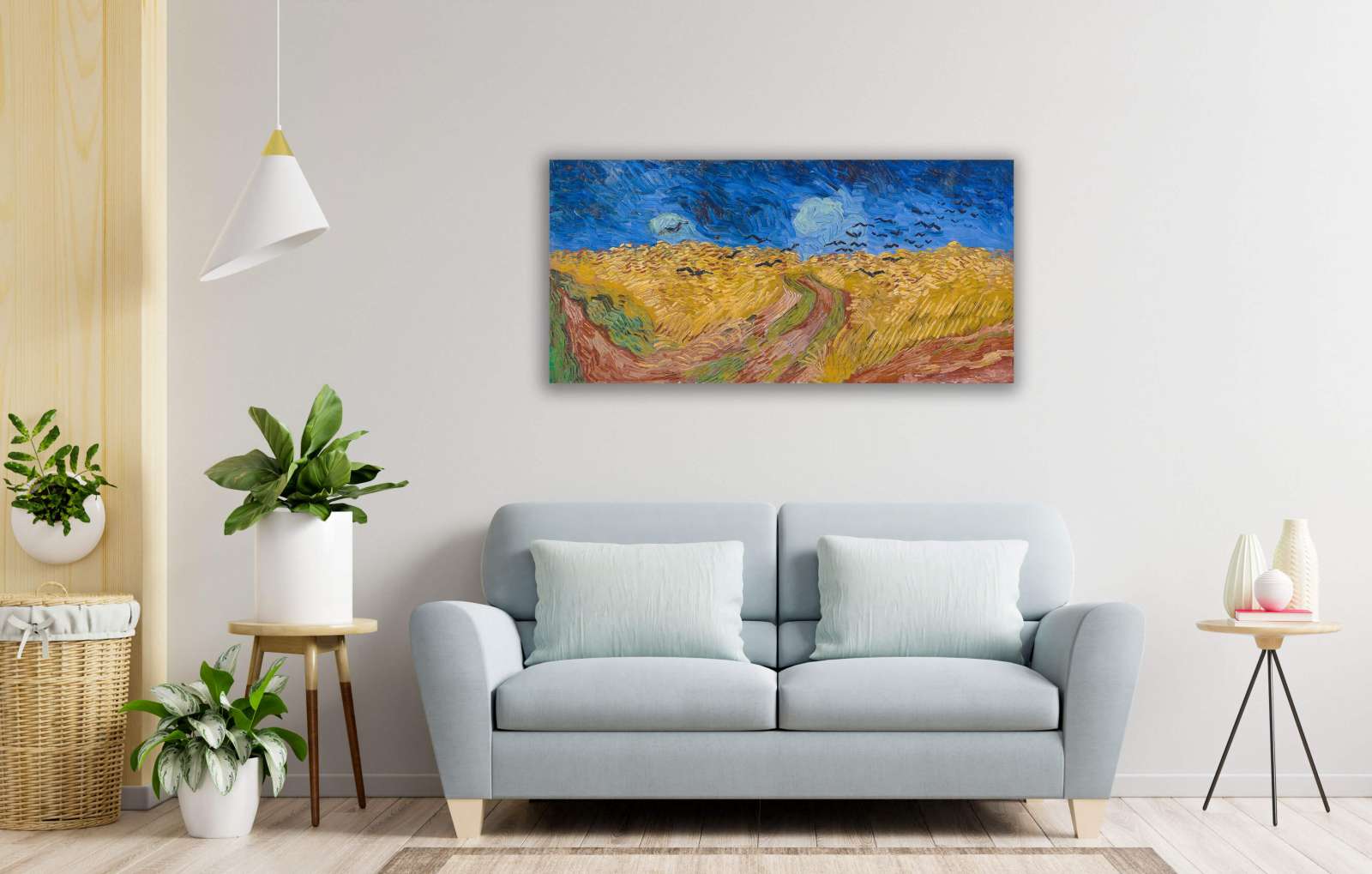 Reprodukcija „Kviečių laukas su varnomis“, Vincent van Gogh