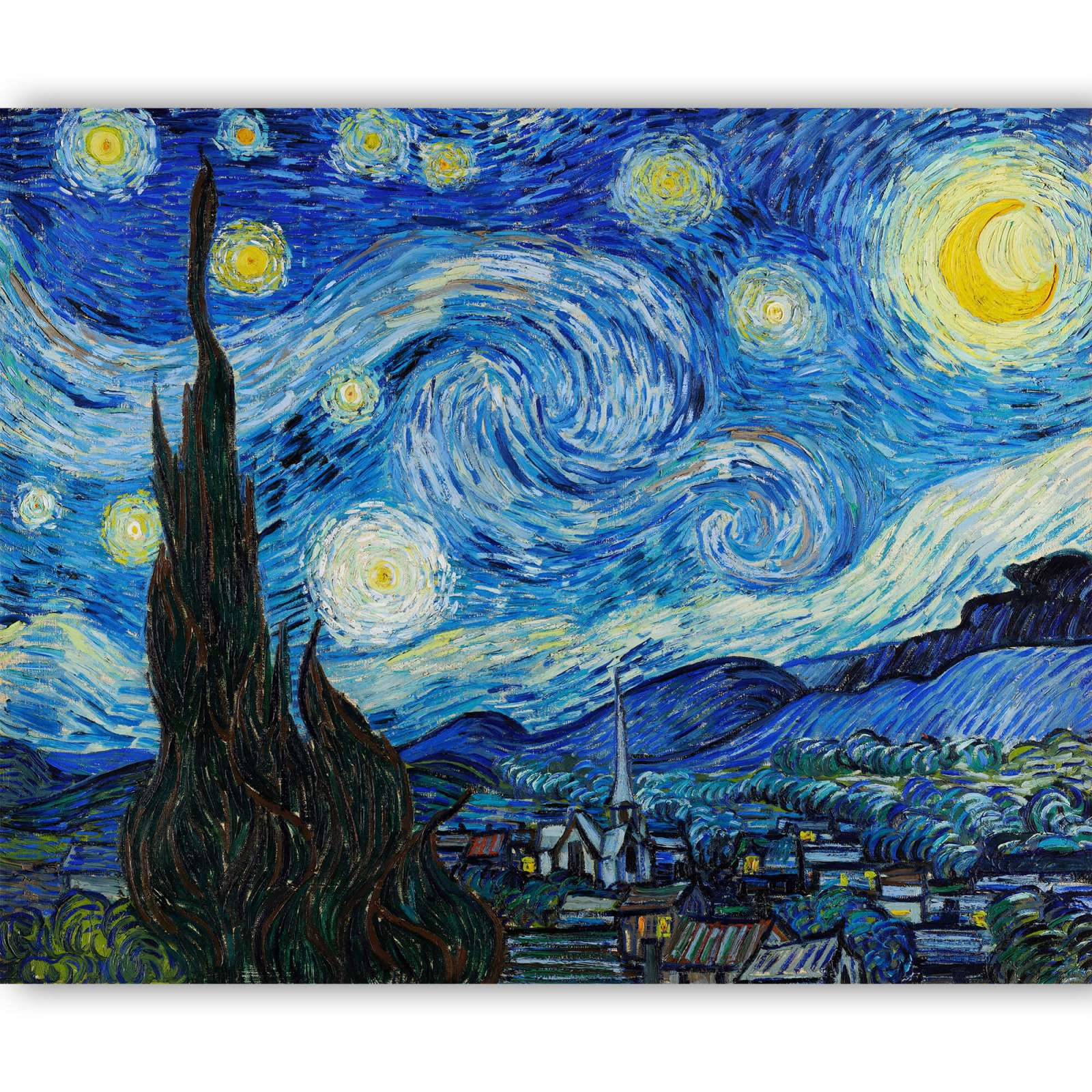 Reprodukcija „Žvaigždėta naktis“, Vincent van Gogh (1889)