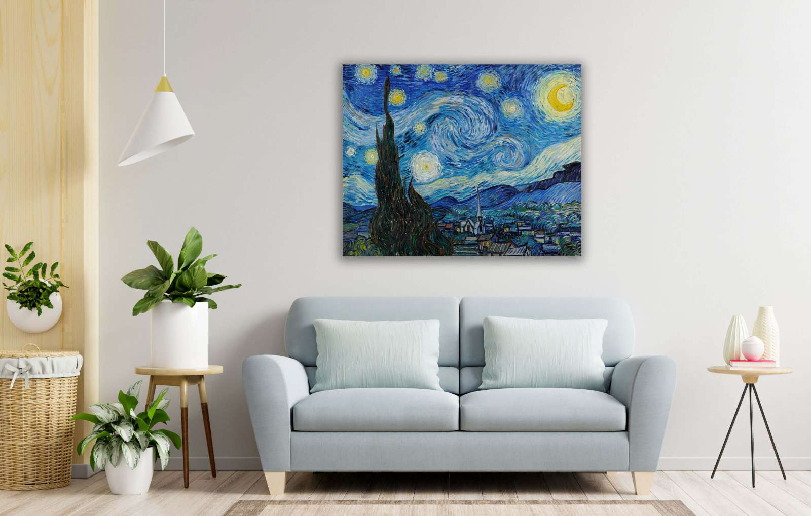 Reprodukcija „Žvaigždėta naktis“, Vincent van Gogh (1889)