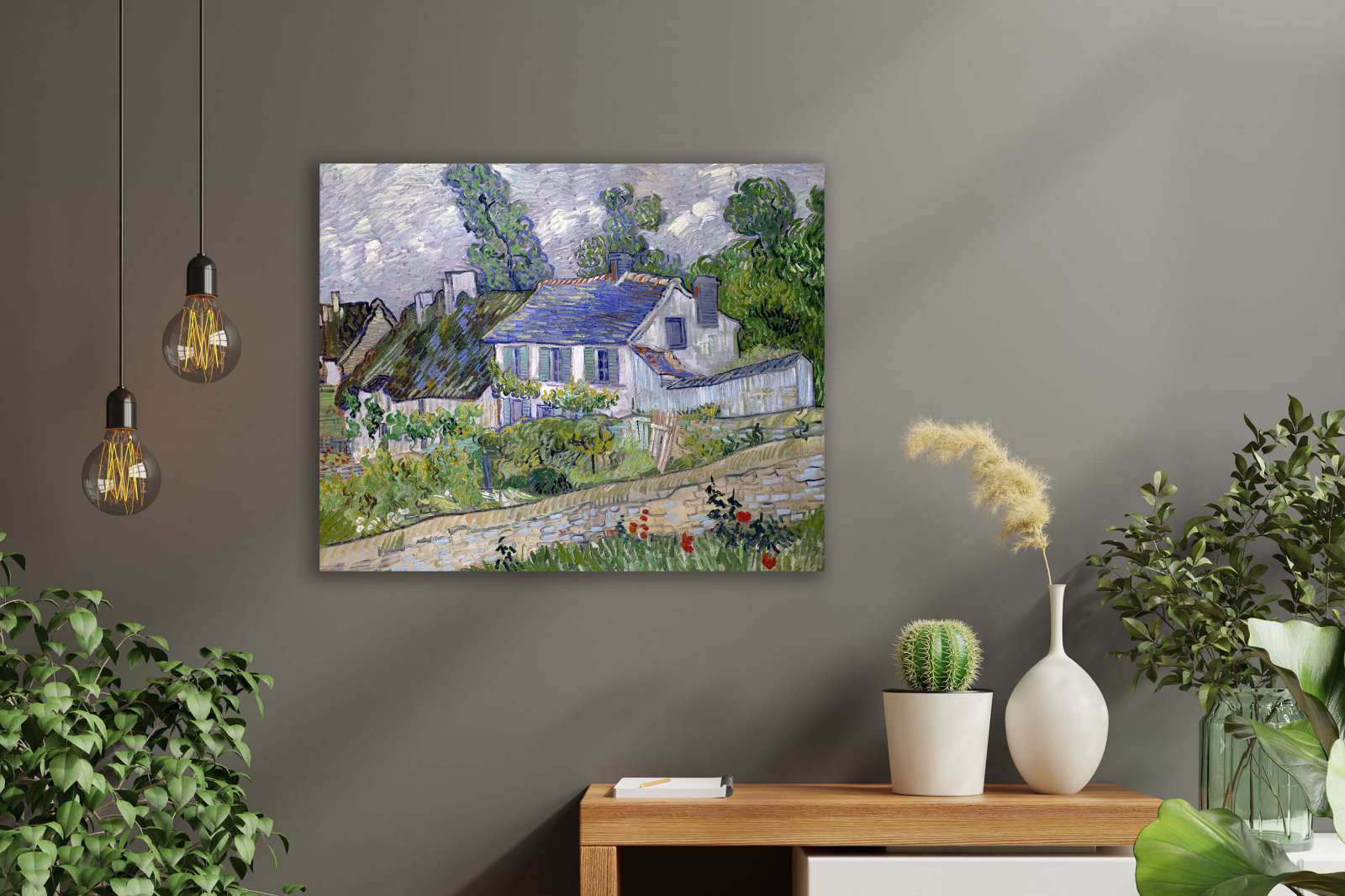Reprodukcija „Auvers namai“, Vincent van Gogh (1890)