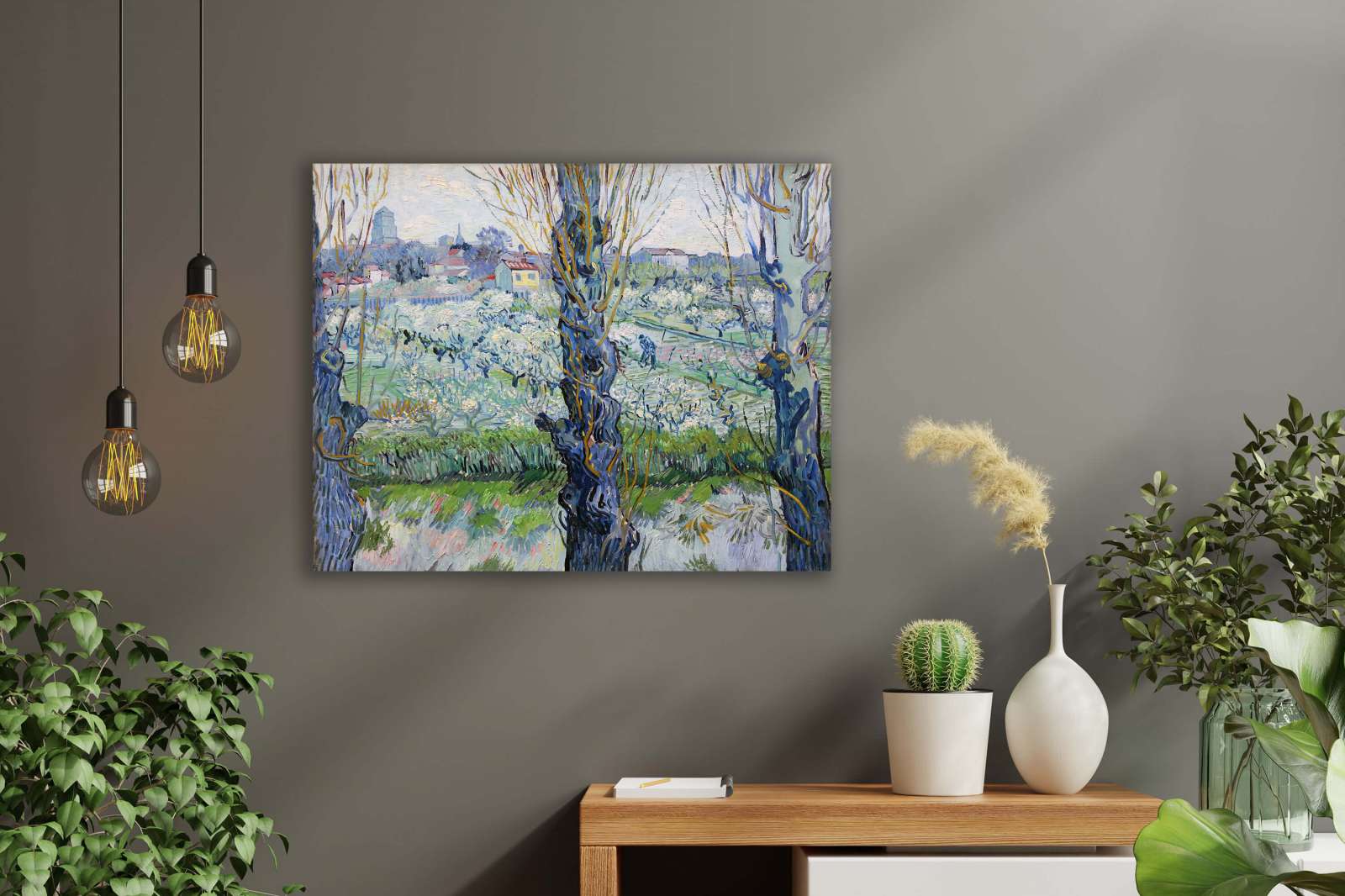 Reprodukcija „Žydintys sodai“, Vincent van Gogh (1889)
