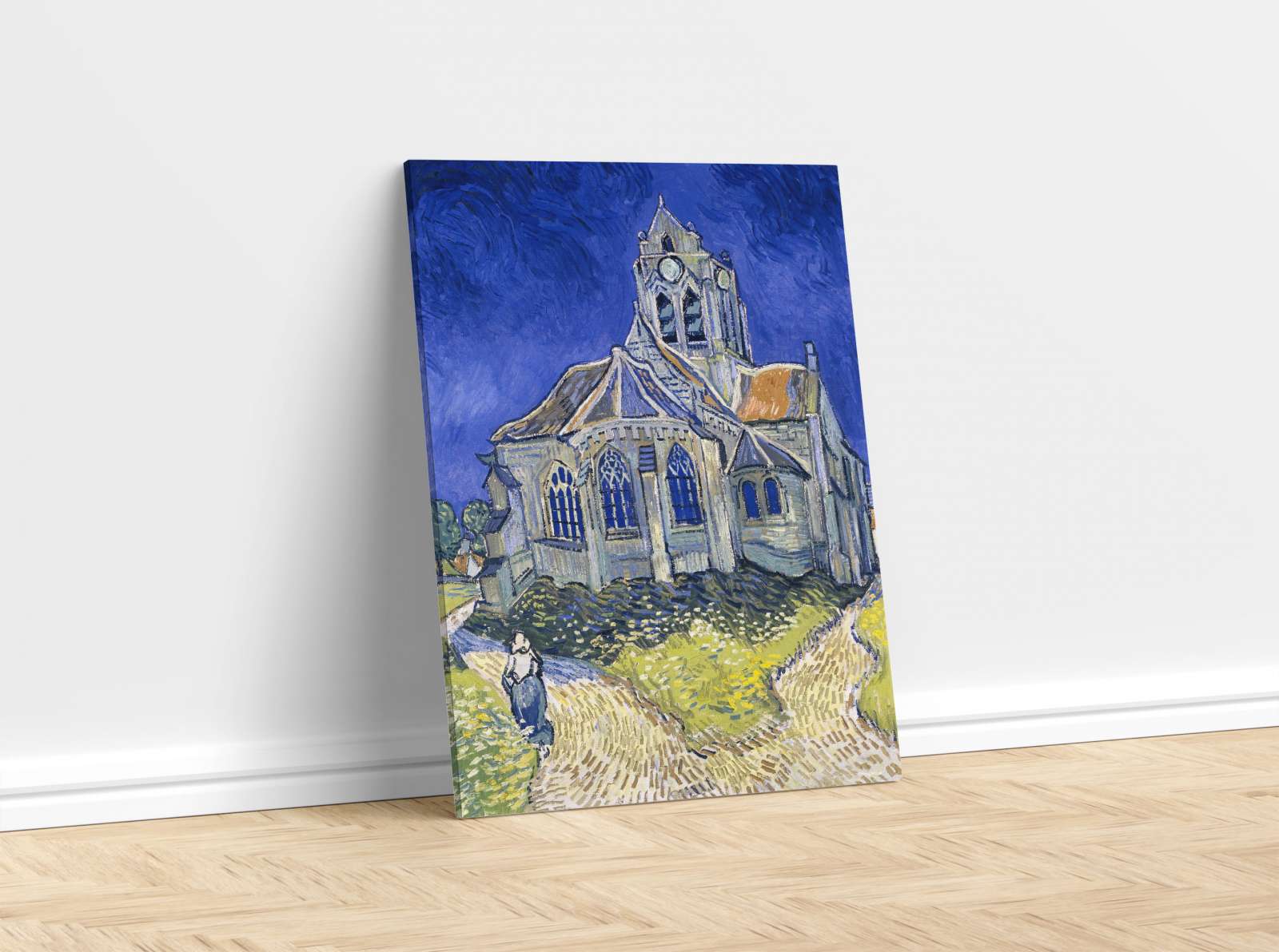 Reprodukcija „Auvers sur Oise bažnyčia“, Vincent van Gogh (1890)
