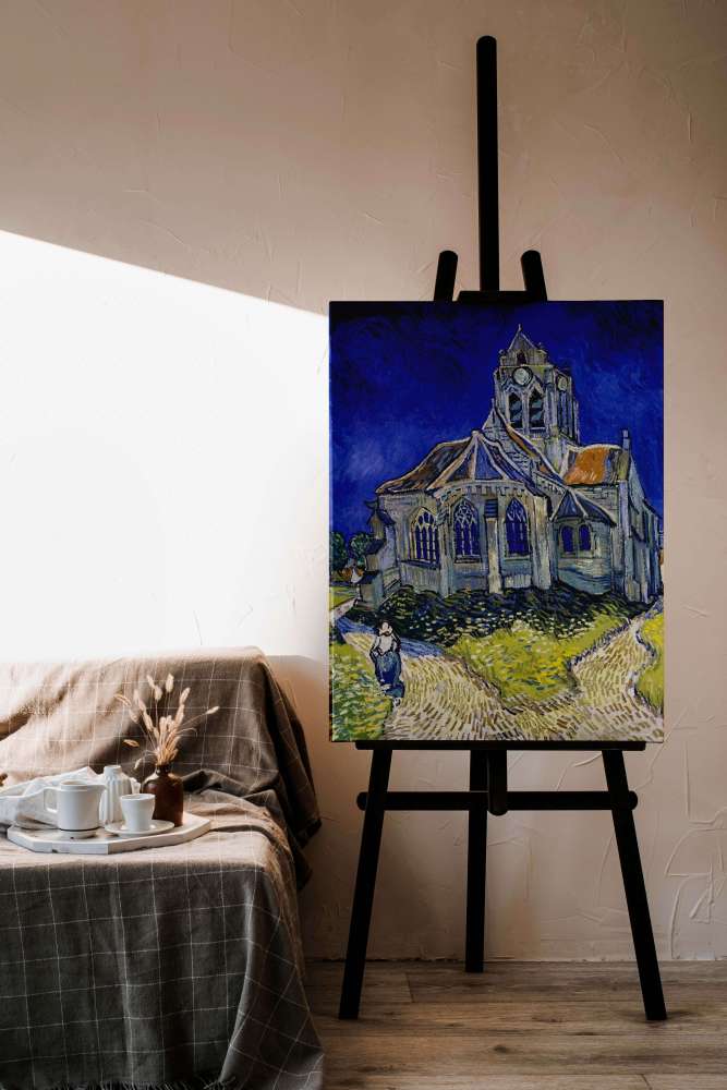 Reprodukcija „Auvers sur Oise bažnyčia“, Vincent van Gogh (1890)