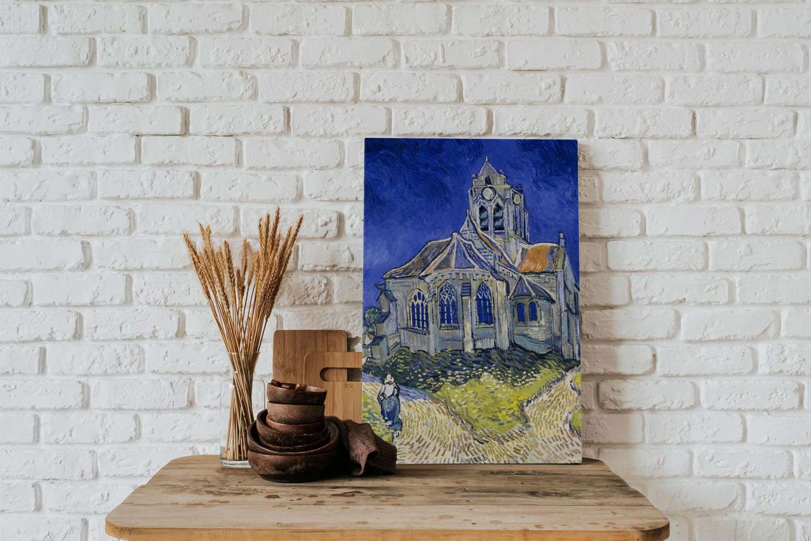 Reprodukcija „Auvers sur Oise bažnyčia“, Vincent van Gogh (1890)