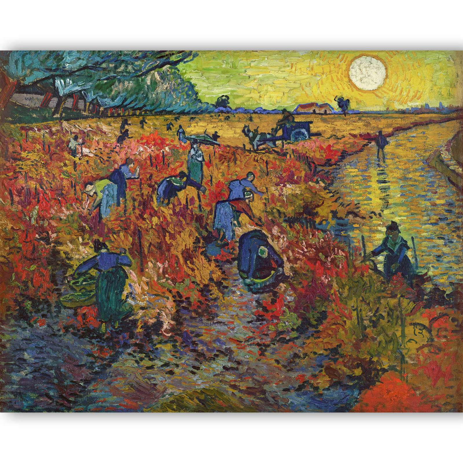 Reprodukcija „Raudonas vynuogynas“, Vincent van Gogh (1888)