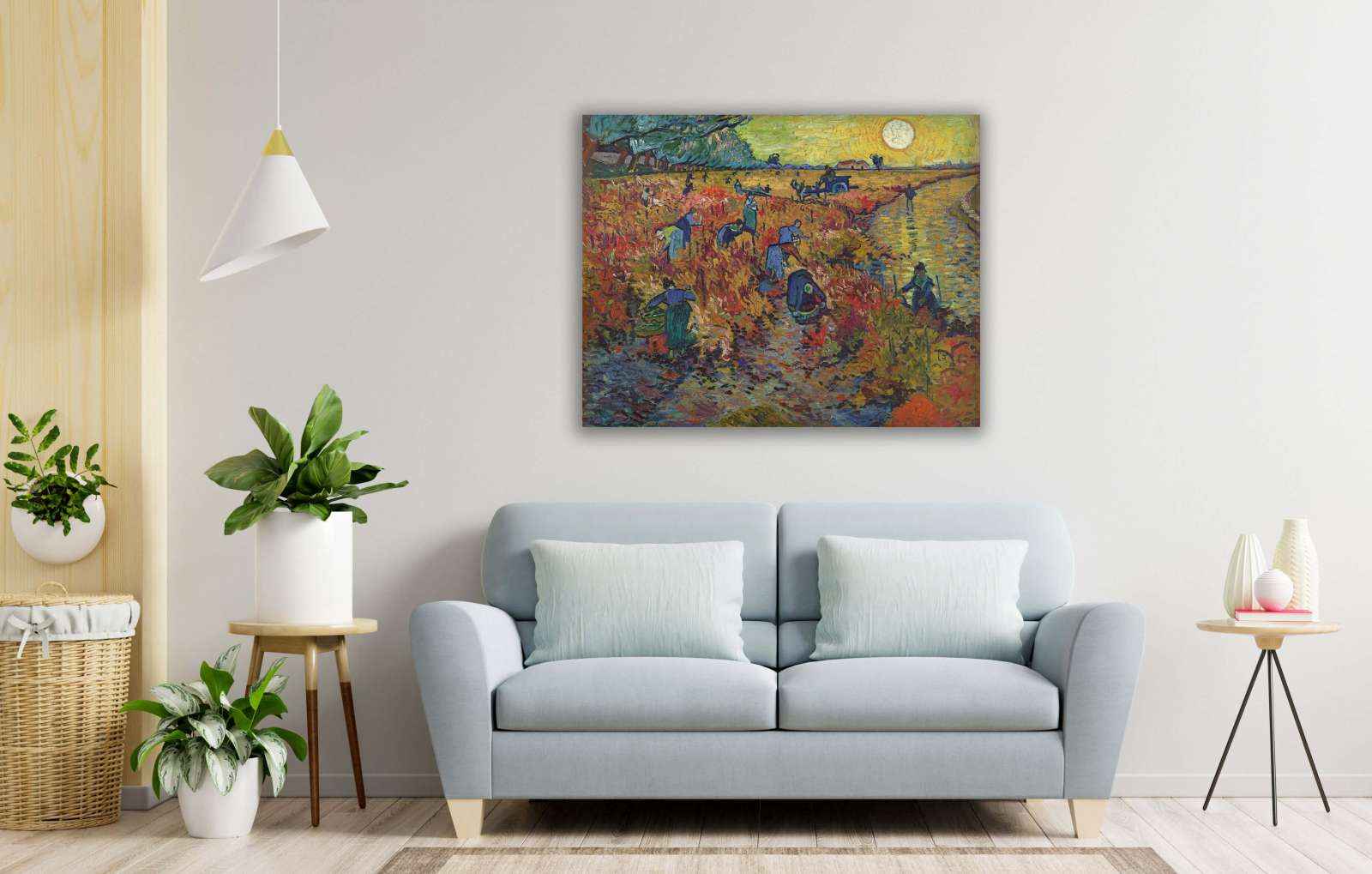 Reprodukcija „Raudonas vynuogynas“, Vincent van Gogh (1888)