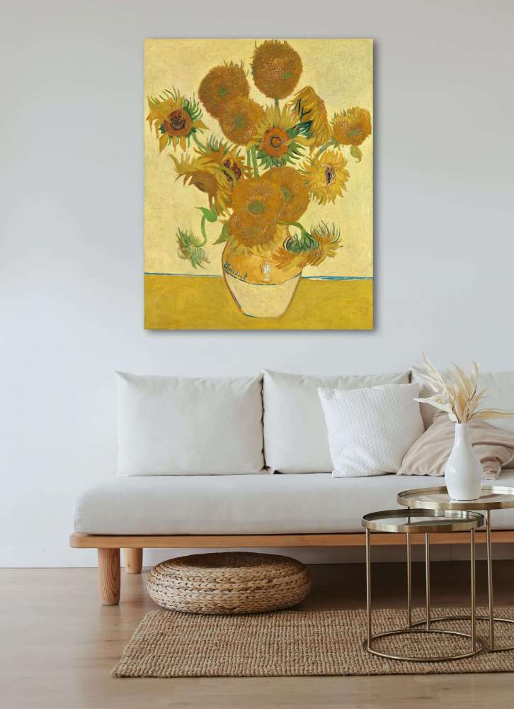 Reprodukcija „Saulėgrąžos“, Vincent van Gogh (1888)