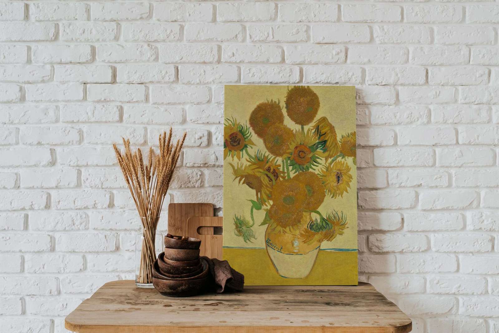 Reprodukcija „Saulėgrąžos“, Vincent van Gogh (1888)
