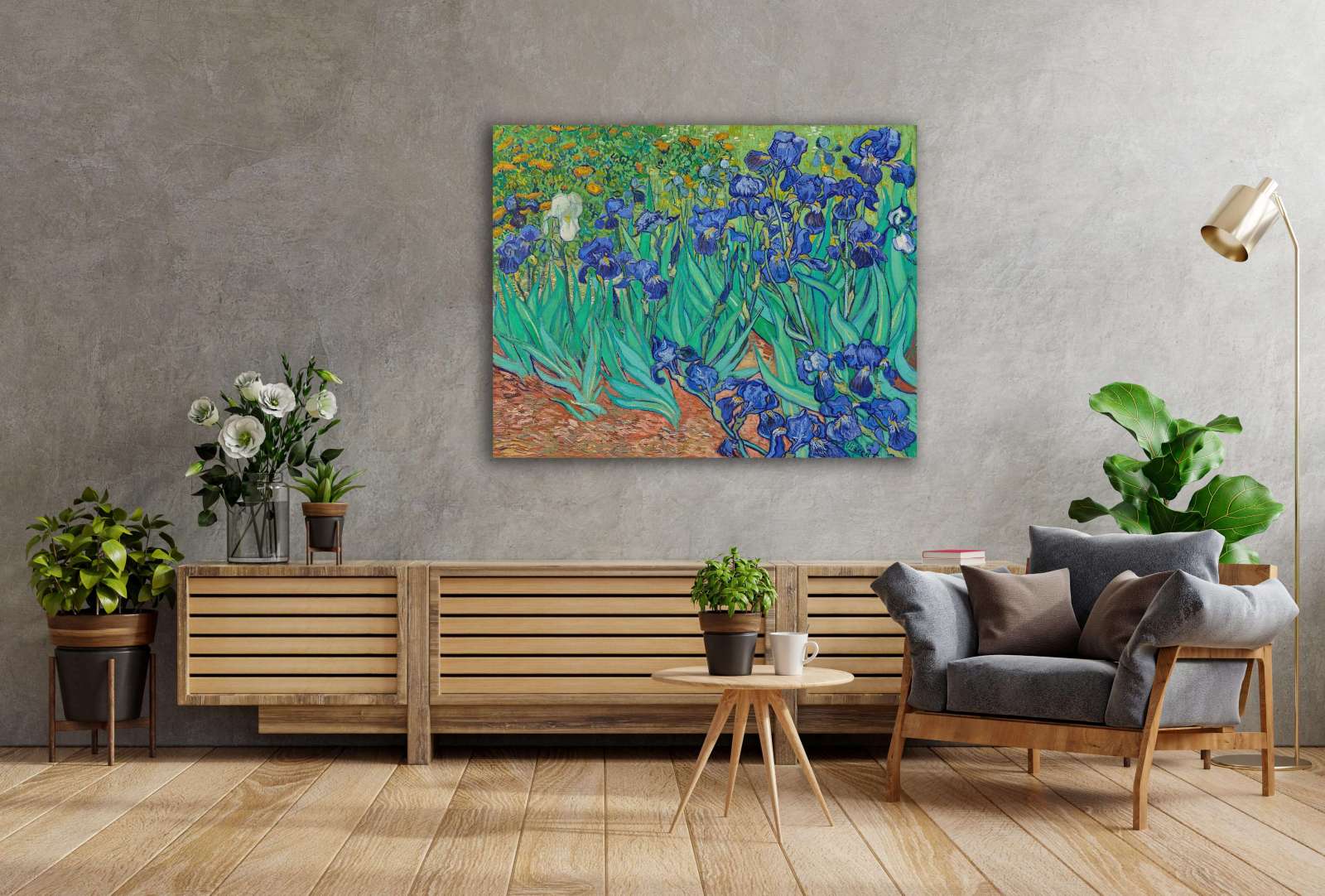 Reprodukcija „Irisai“, Vincent van Gogh (1889)