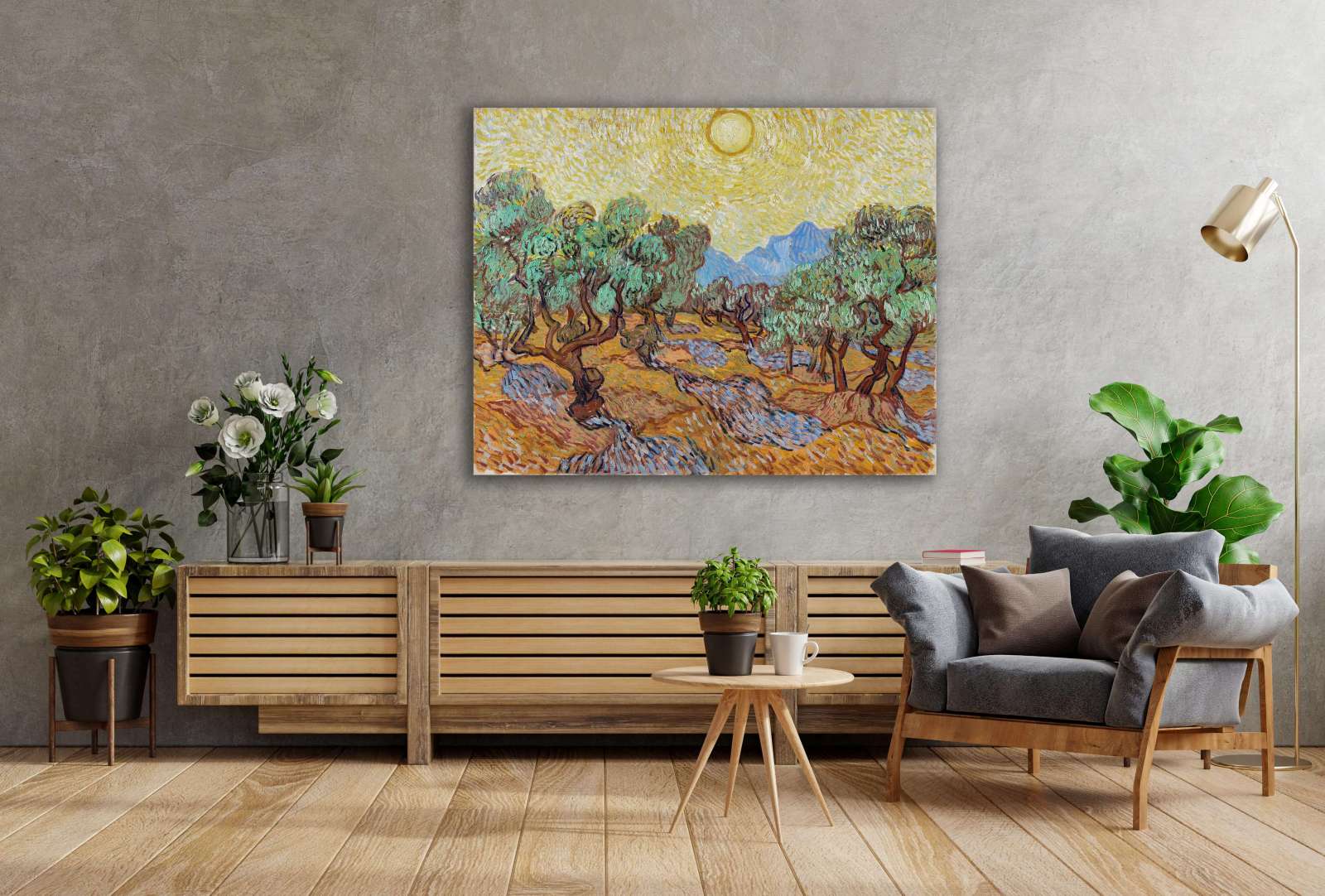 Reprodukcija „Alyvmedžiai“, Vincent van Gogh (1889)