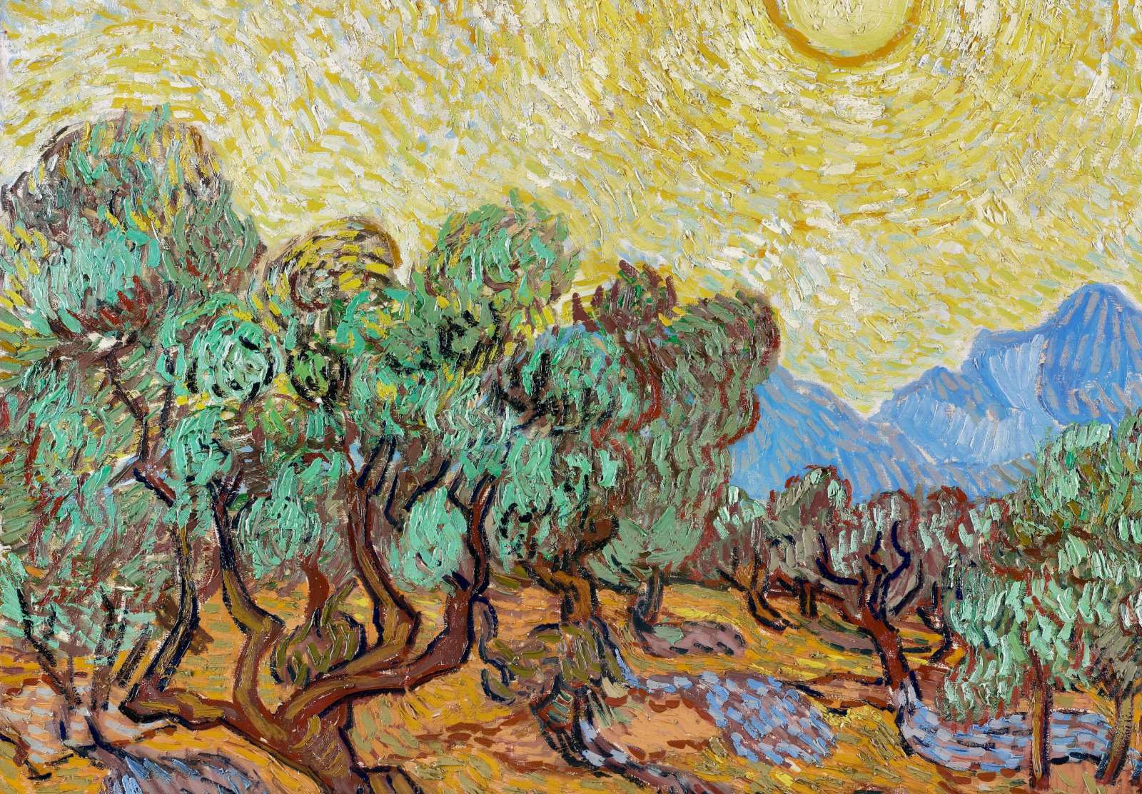 Reprodukcija „Alyvmedžiai“, Vincent van Gogh (1889)