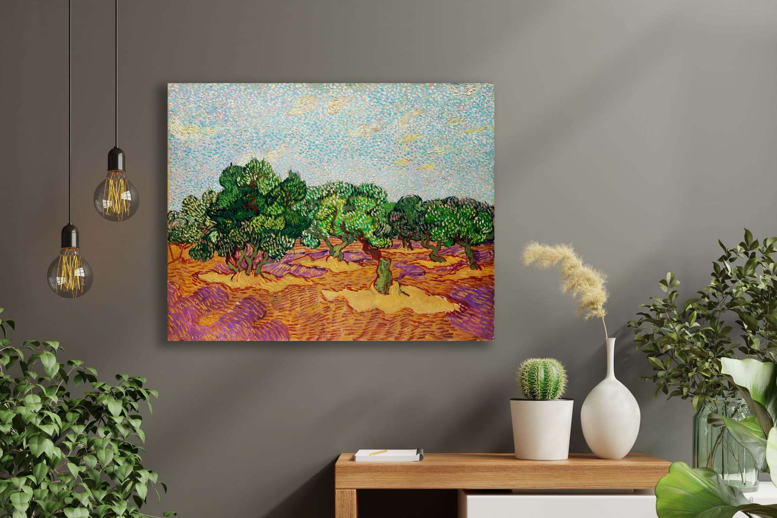 Reprodukcija „Alyvmedžiai“, Vincent van Gogh (1889)