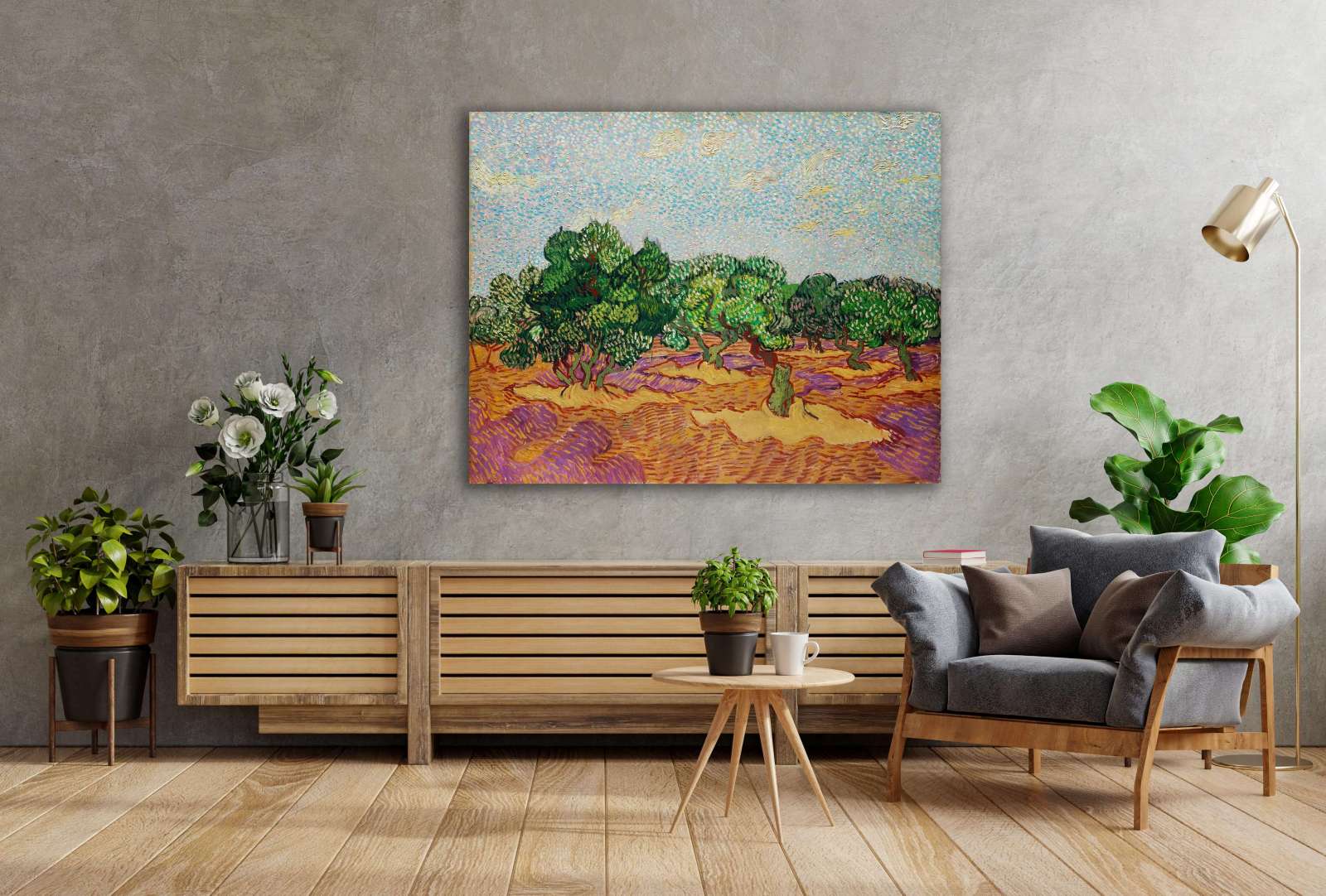 Reprodukcija „Alyvmedžiai“, Vincent van Gogh (1889)