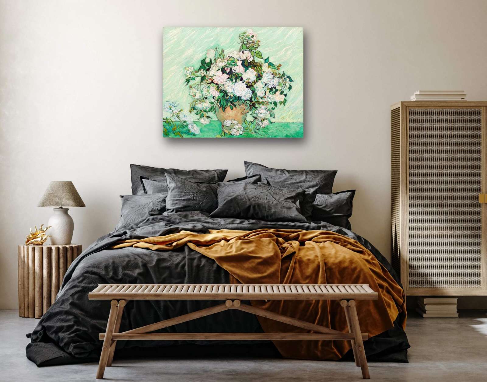 Reprodukcija „Rožės“, Vincent van Gogh (1889)