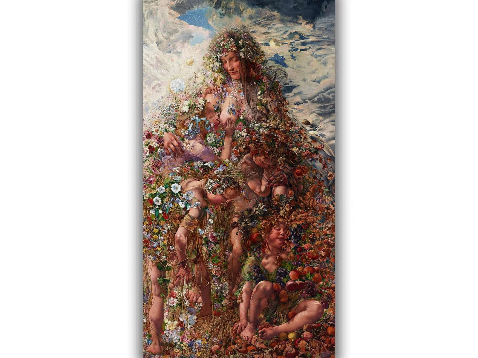 Reprodukcija „Gamta arba gausa“, Leon Frederic (1897)