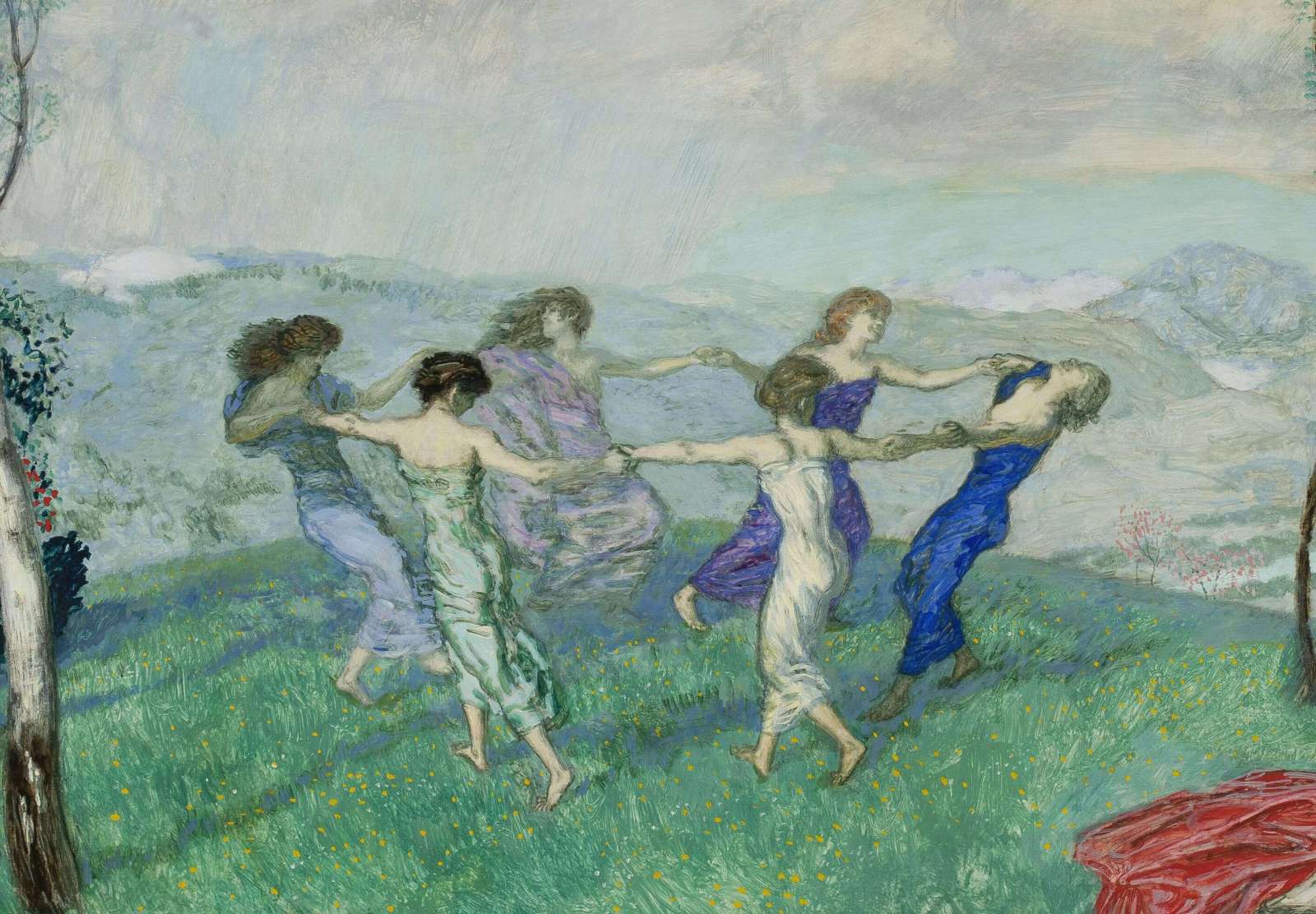 Reprodukcija „Šokių ratelis“, Franz von Stuck (1910)