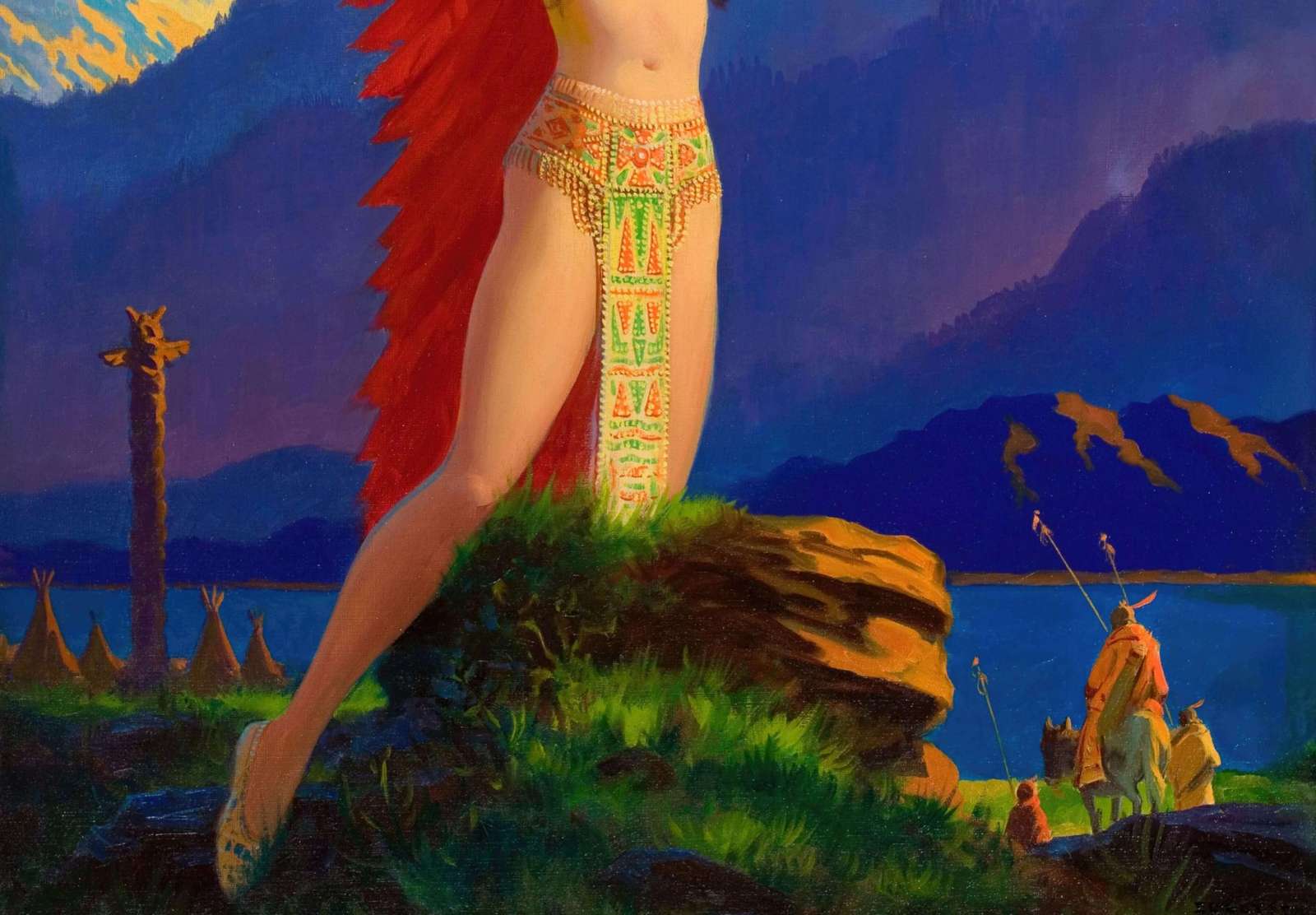 Reprodukcija „Kalnų genčių karalienė“, Edward Mason Eggleston (1935)