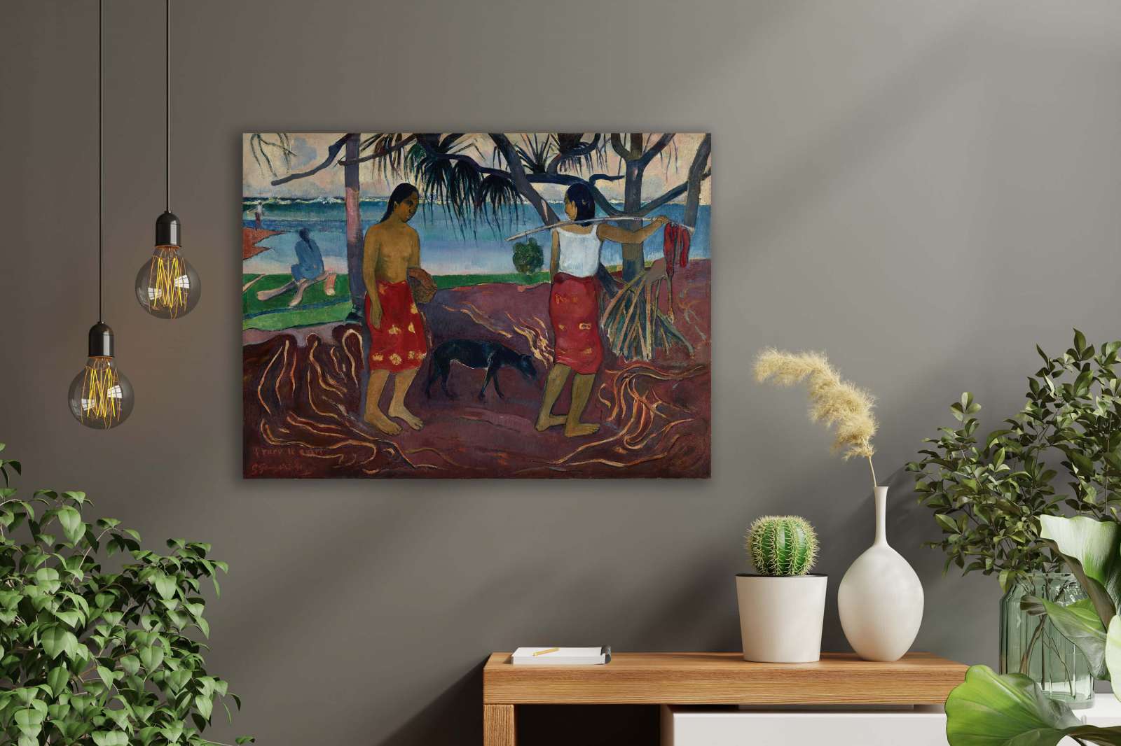 Reprodukcija „Po pandanu“, Paul Gauguin (1891)