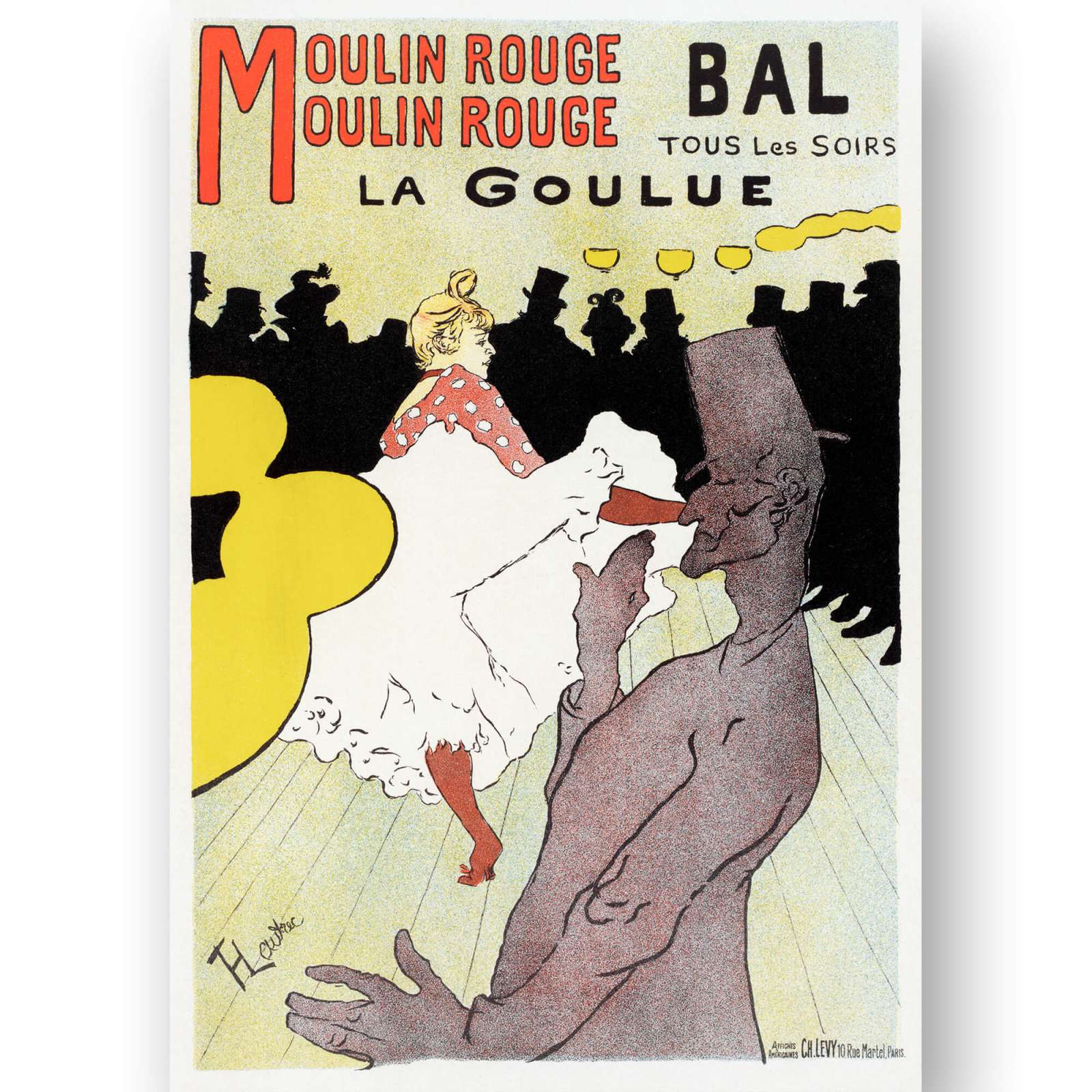 Reprodukcija „Mulen ružas“, Henri de Toulouse–Lautrec