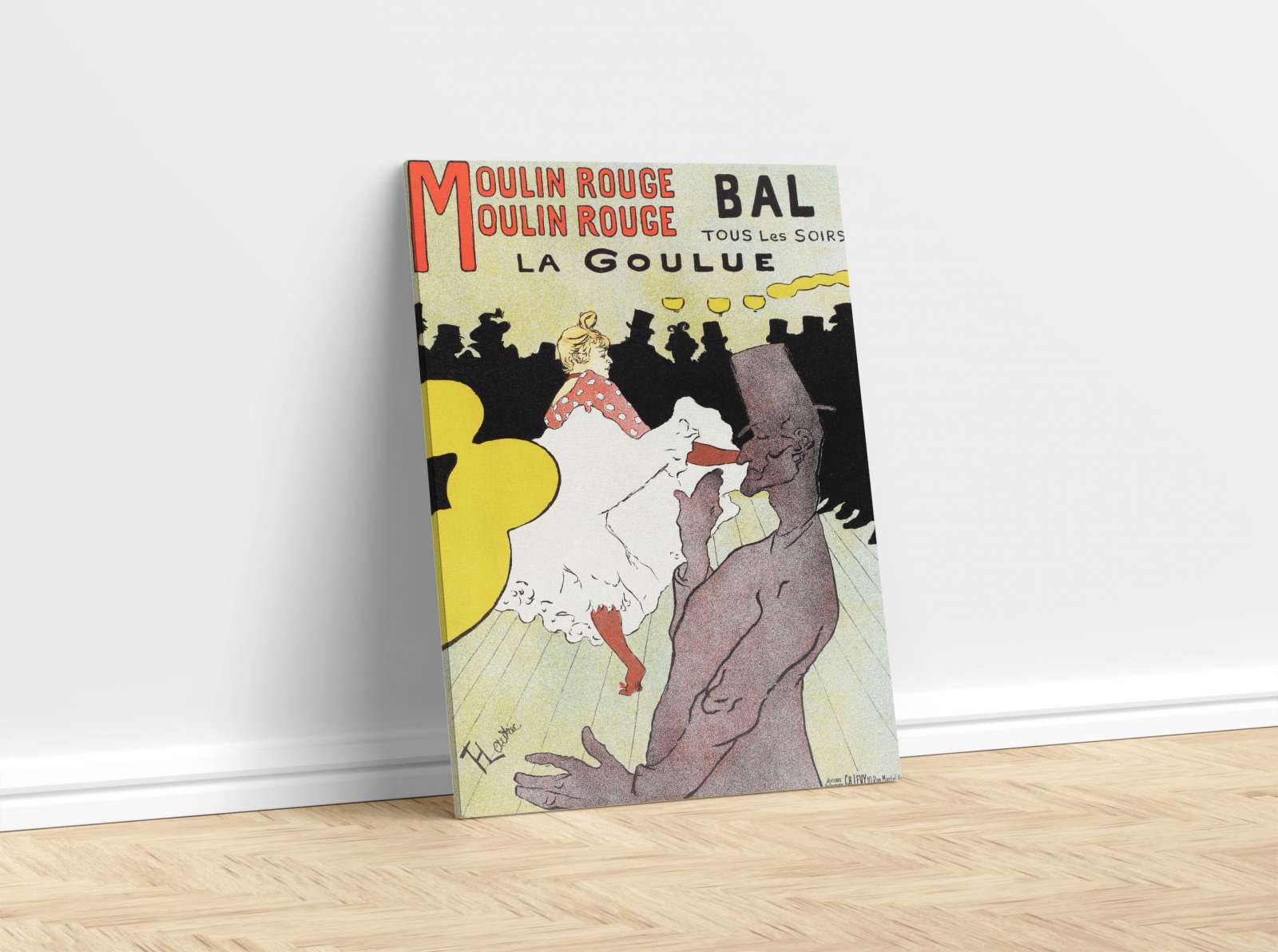 Reprodukcija „Mulen ružas“, Henri de Toulouse–Lautrec