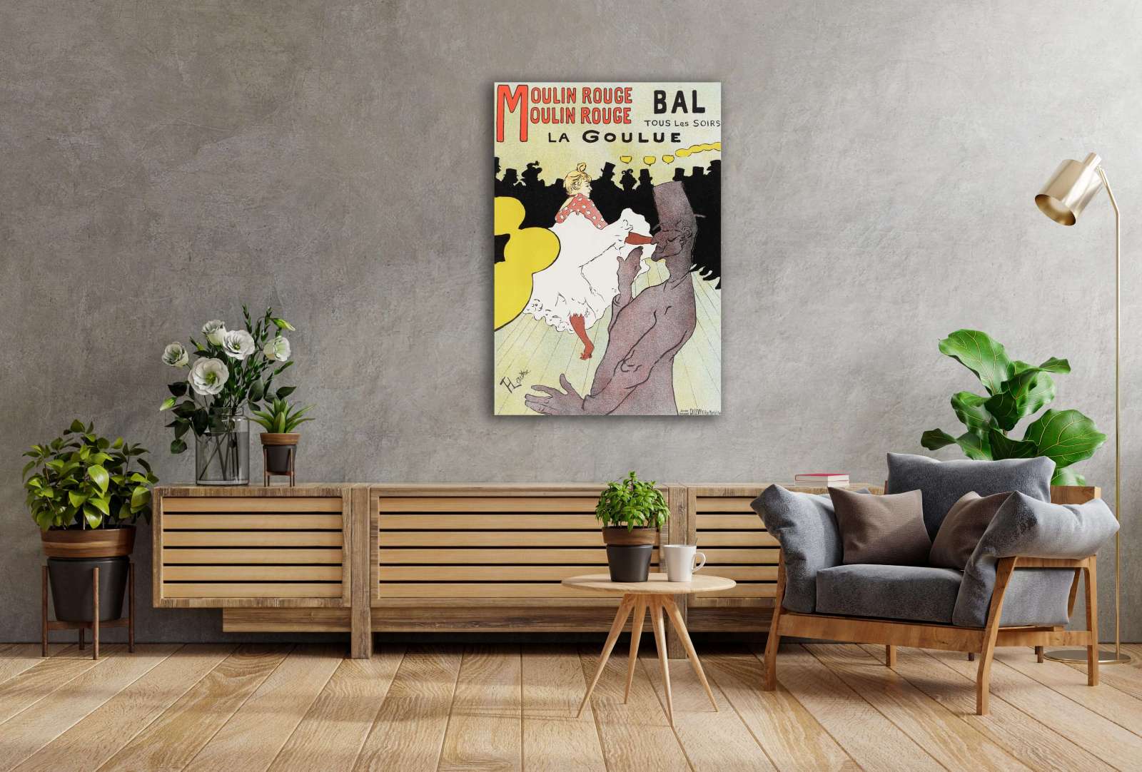 Reprodukcija „Mulen ružas“, Henri de Toulouse–Lautrec
