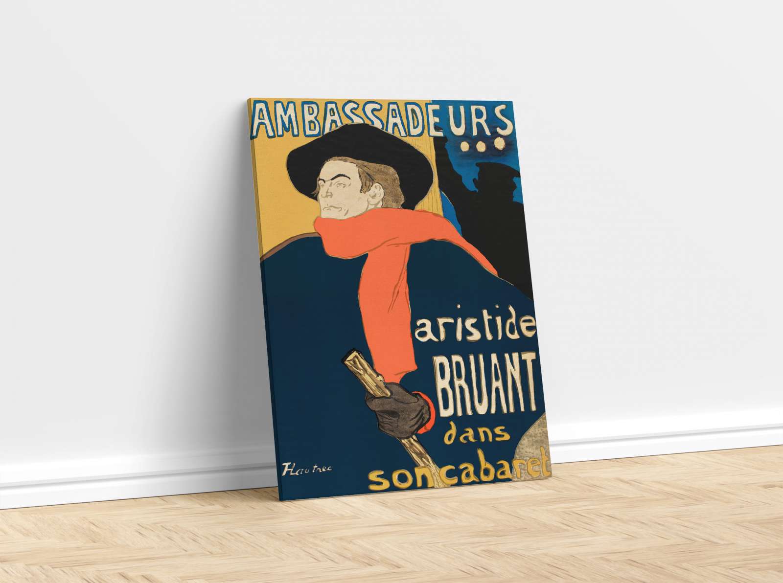 Reprodukcija „Aristide Bruant“, Henri de Toulouse–Lautrec