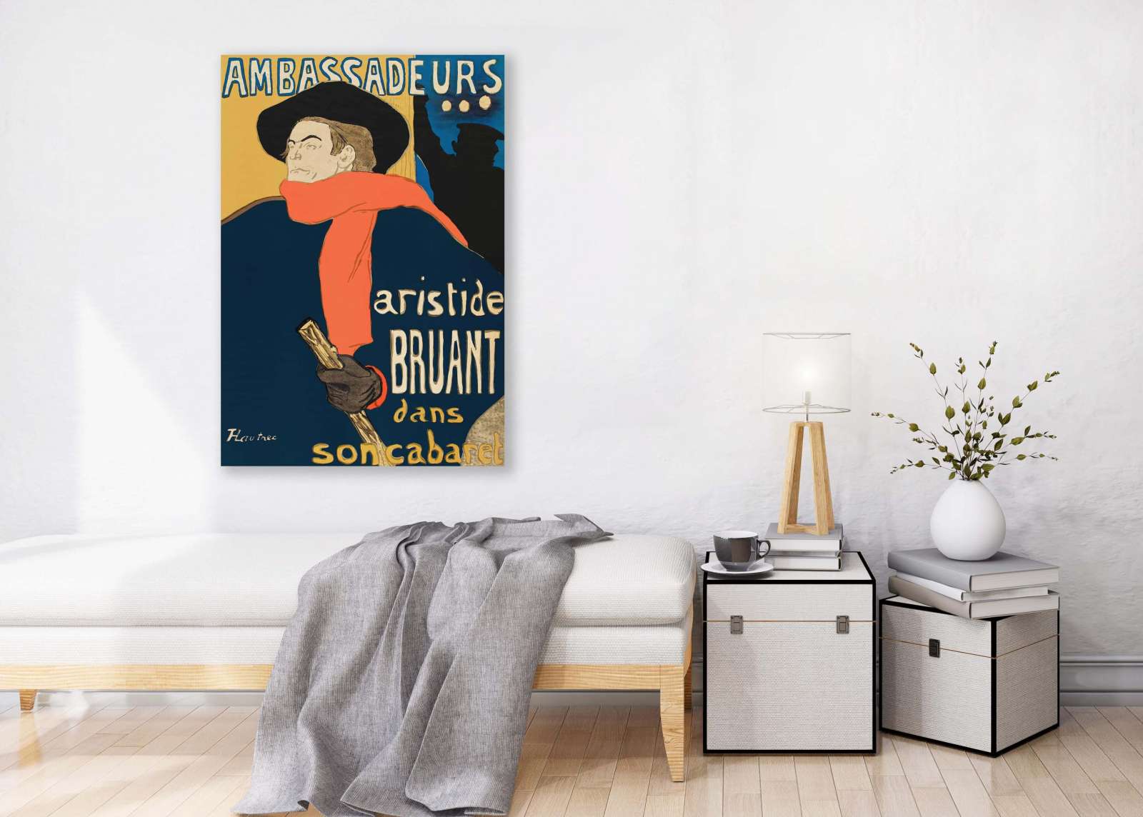 Reprodukcija „Aristide Bruant“, Henri de Toulouse–Lautrec