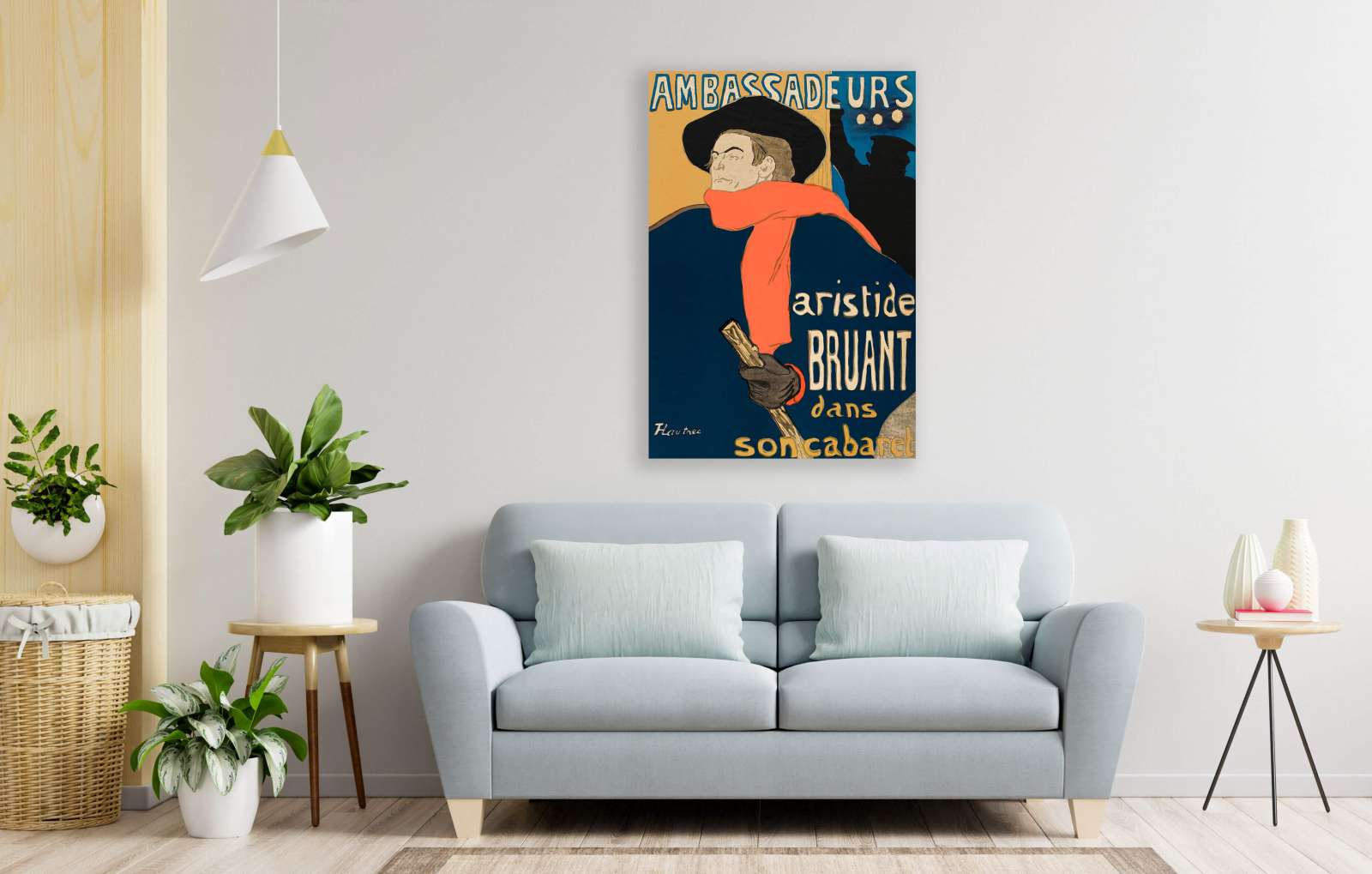 Reprodukcija „Aristide Bruant“, Henri de Toulouse–Lautrec
